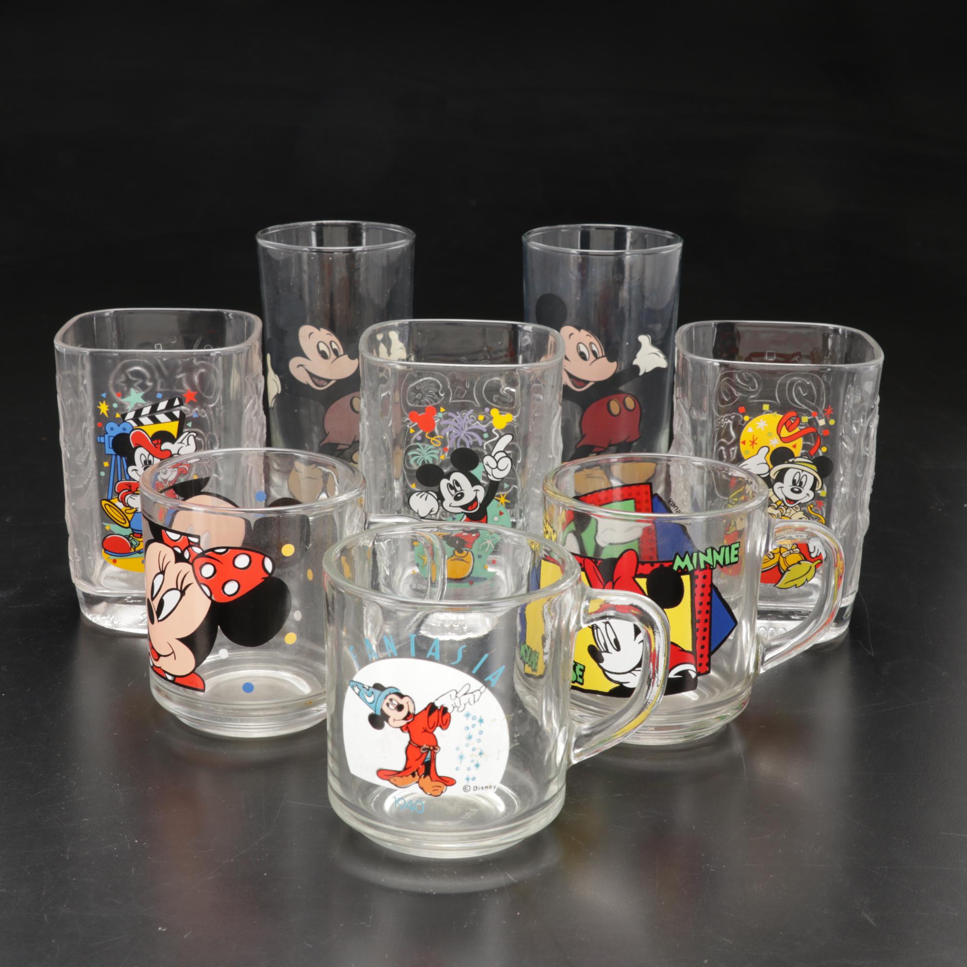 Walt Disney World 2000 Millennium Commemorative Glasses and More Mickey Mouse