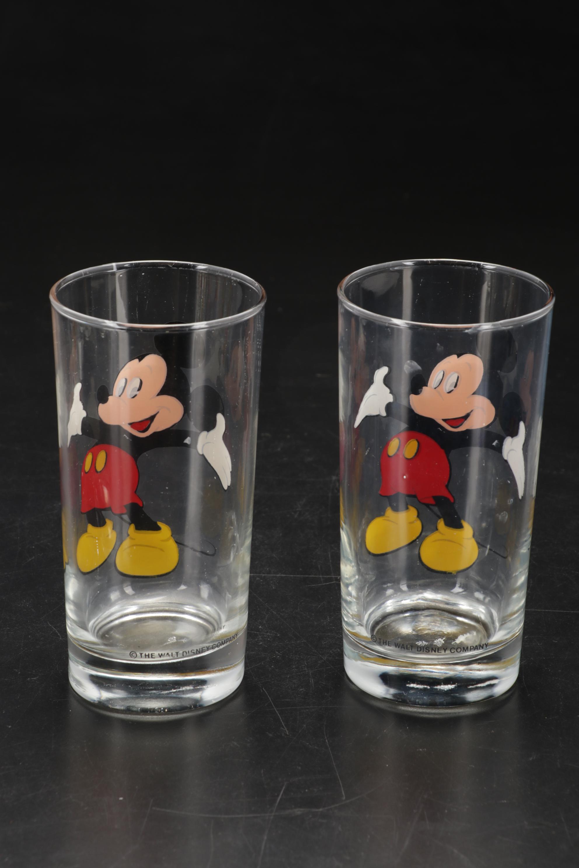 Walt Disney World 2000 Millennium Commemorative Glasses and More Mickey Mouse
