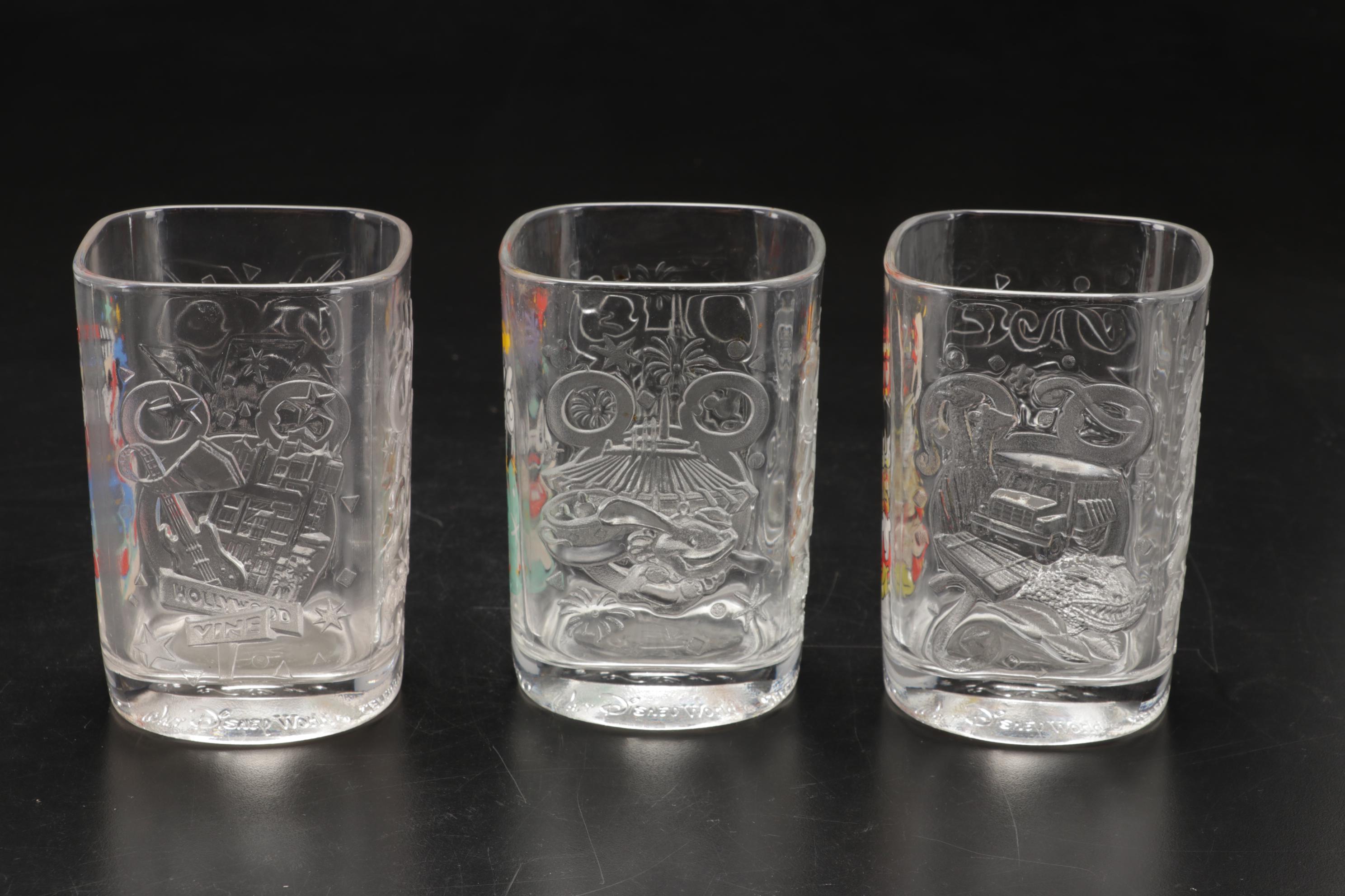 Walt Disney World 2000 Millennium Commemorative Glasses and More Mickey Mouse