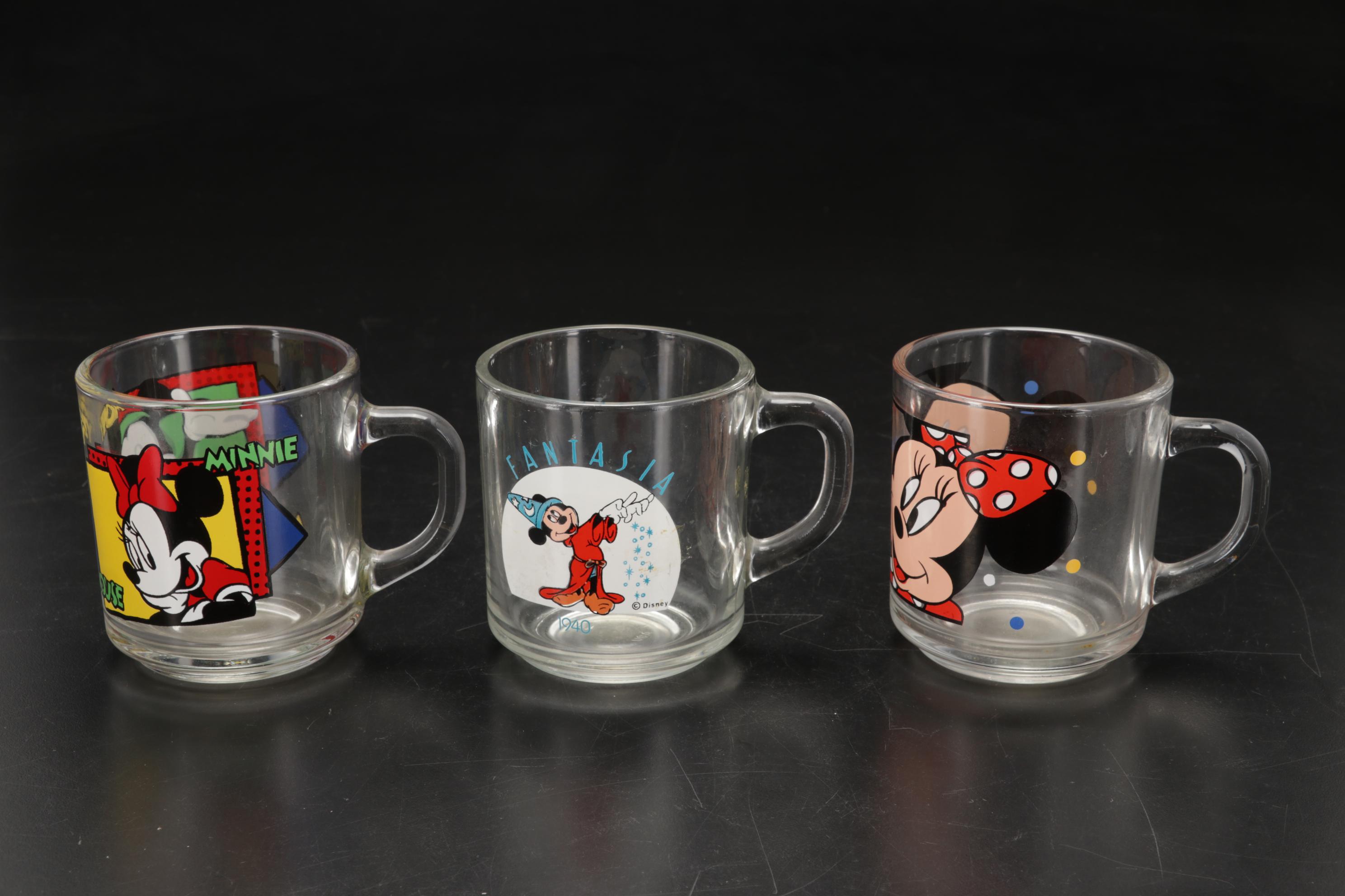 Walt Disney World 2000 Millennium Commemorative Glasses and More Mickey Mouse
