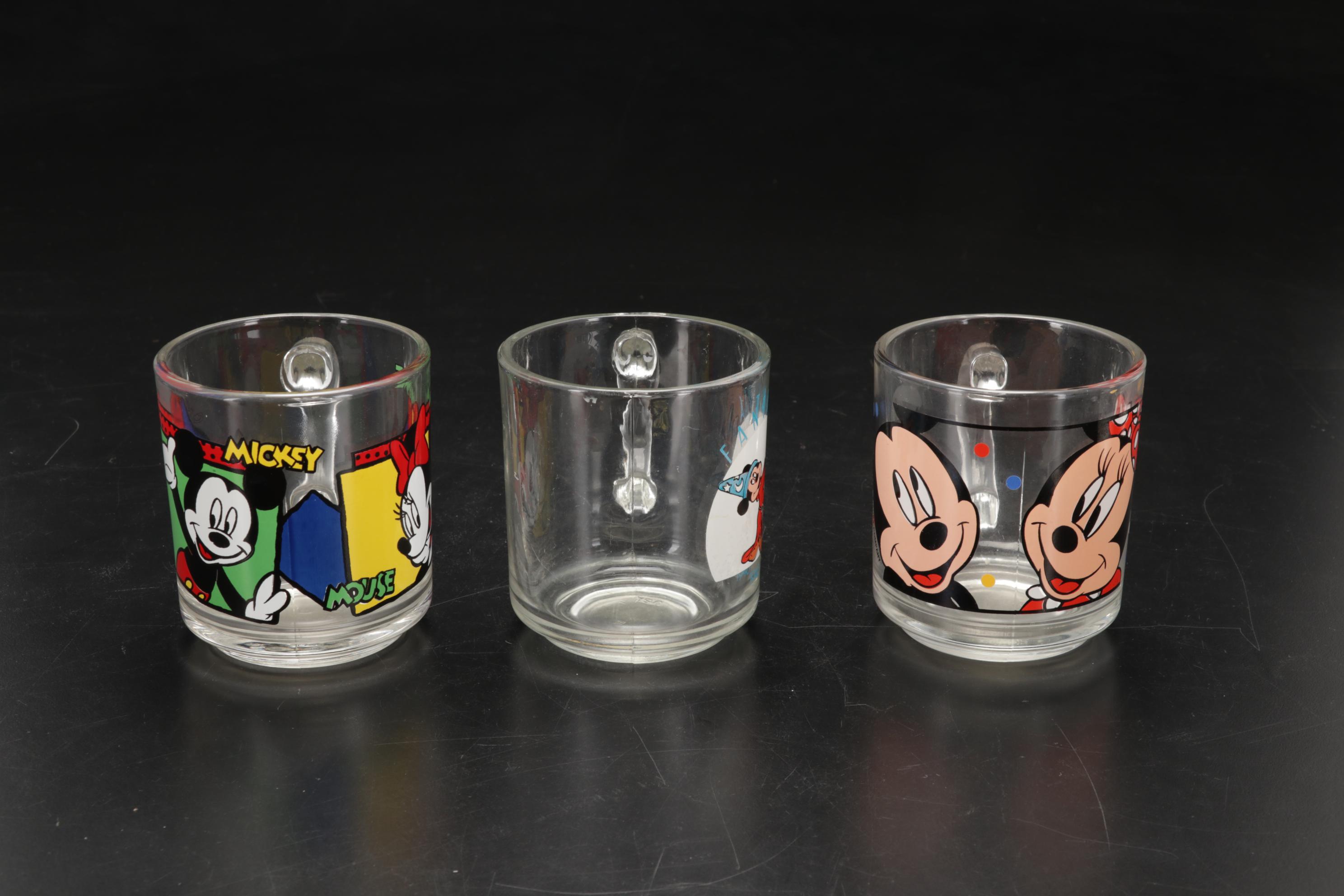 Walt Disney World 2000 Millennium Commemorative Glasses and More Mickey Mouse