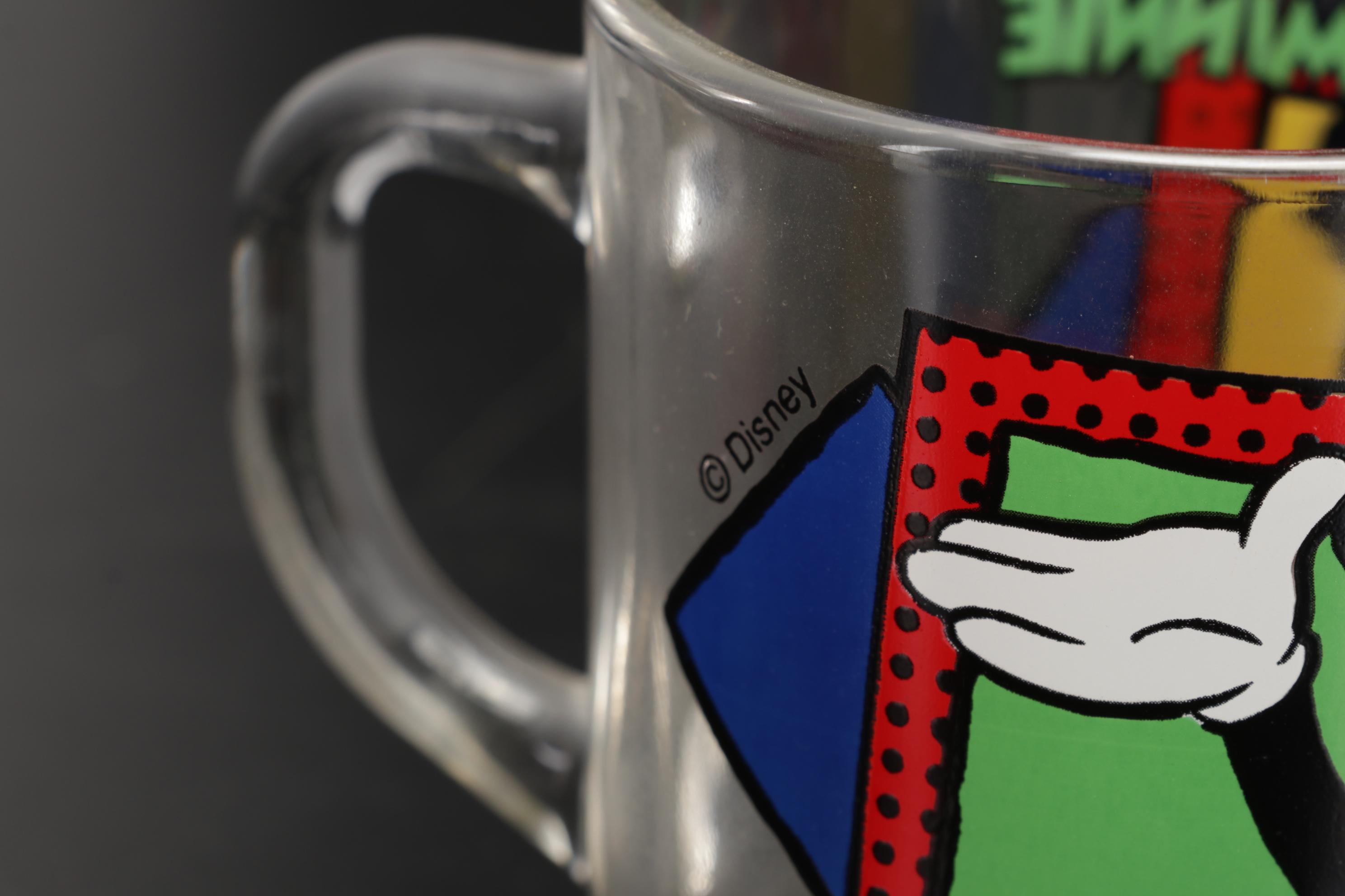 Walt Disney World 2000 Millennium Commemorative Glasses and More Mickey Mouse