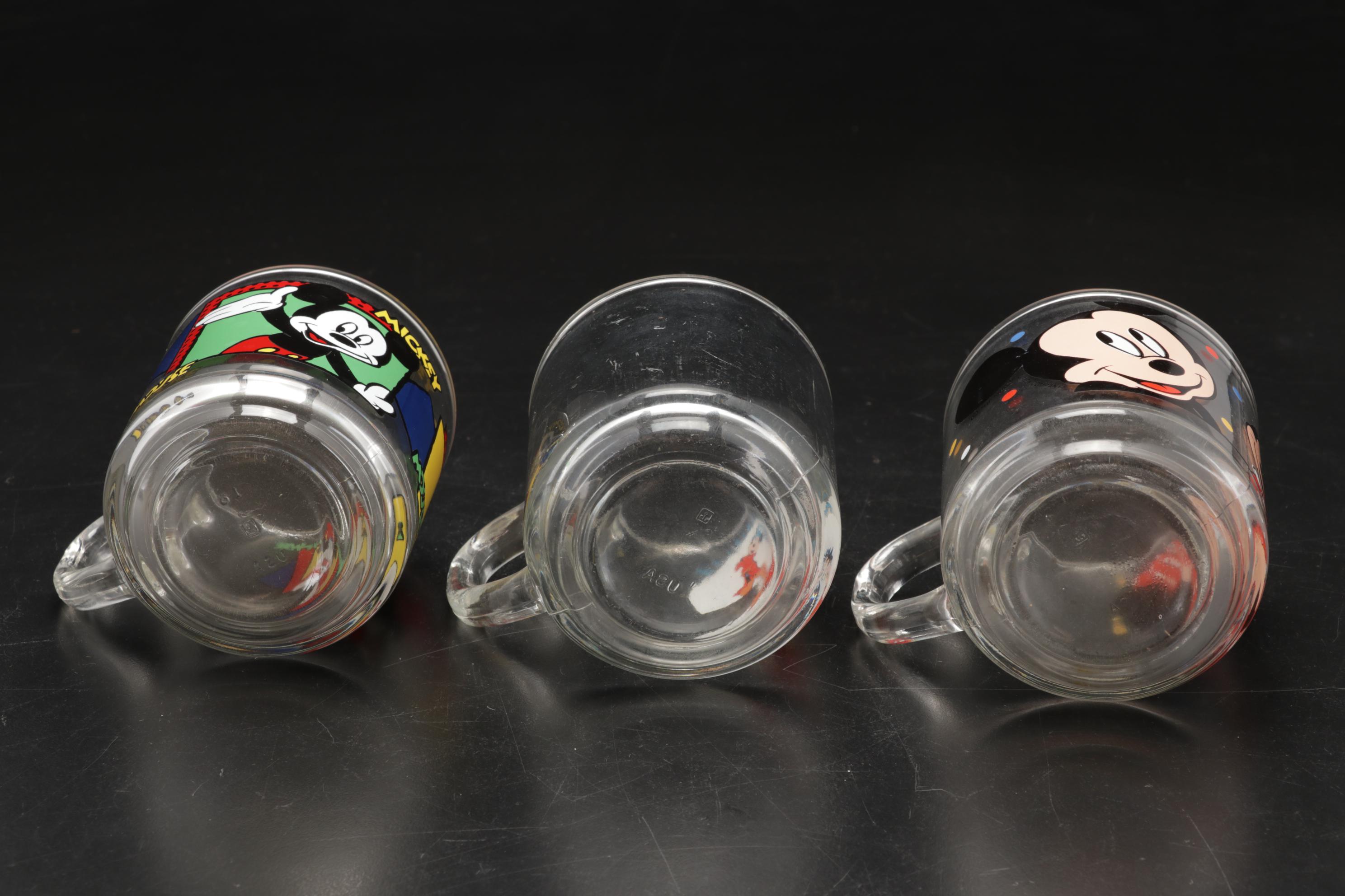 Walt Disney World 2000 Millennium Commemorative Glasses and More Mickey Mouse