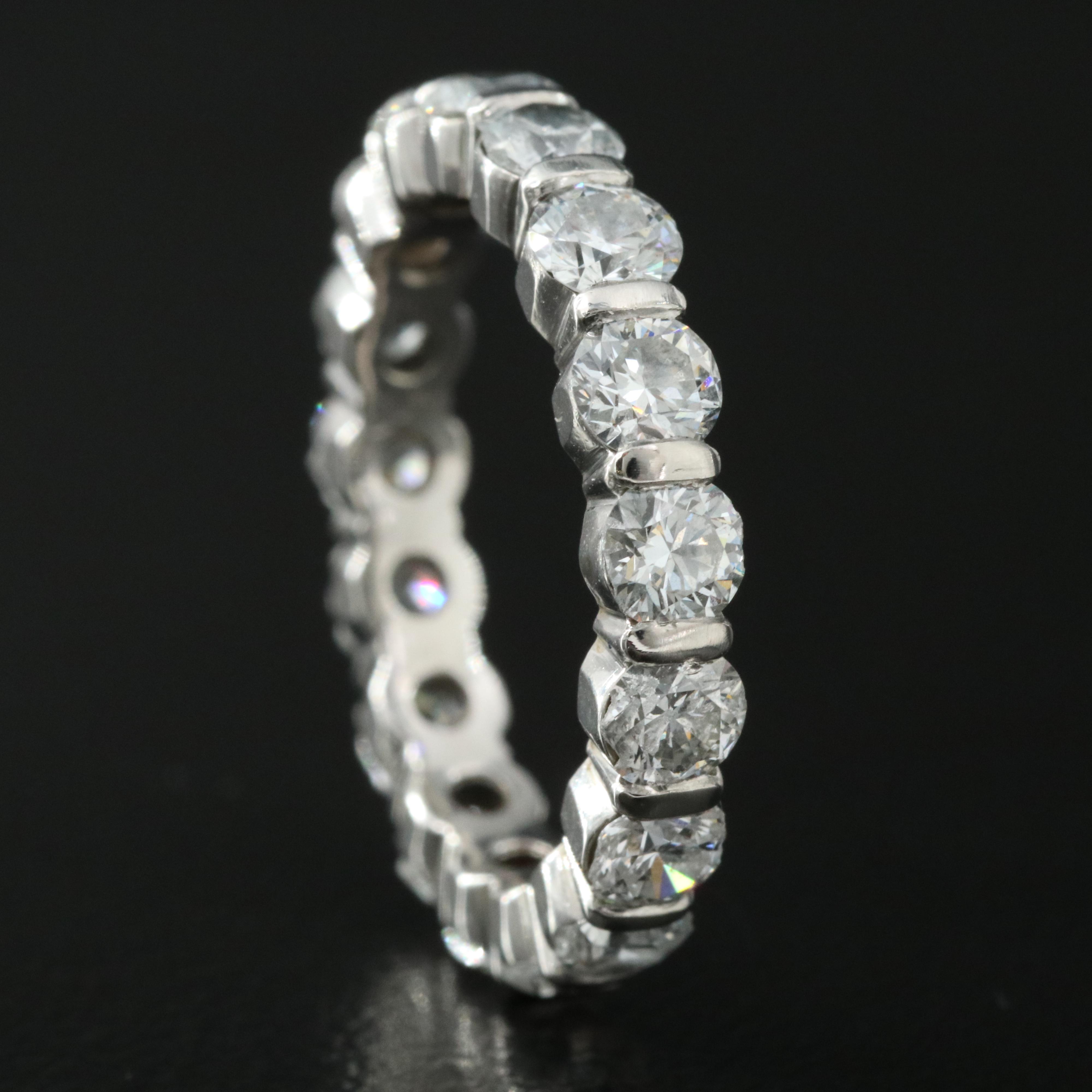Platinum 2.67 CTW Diamond Eternity Band