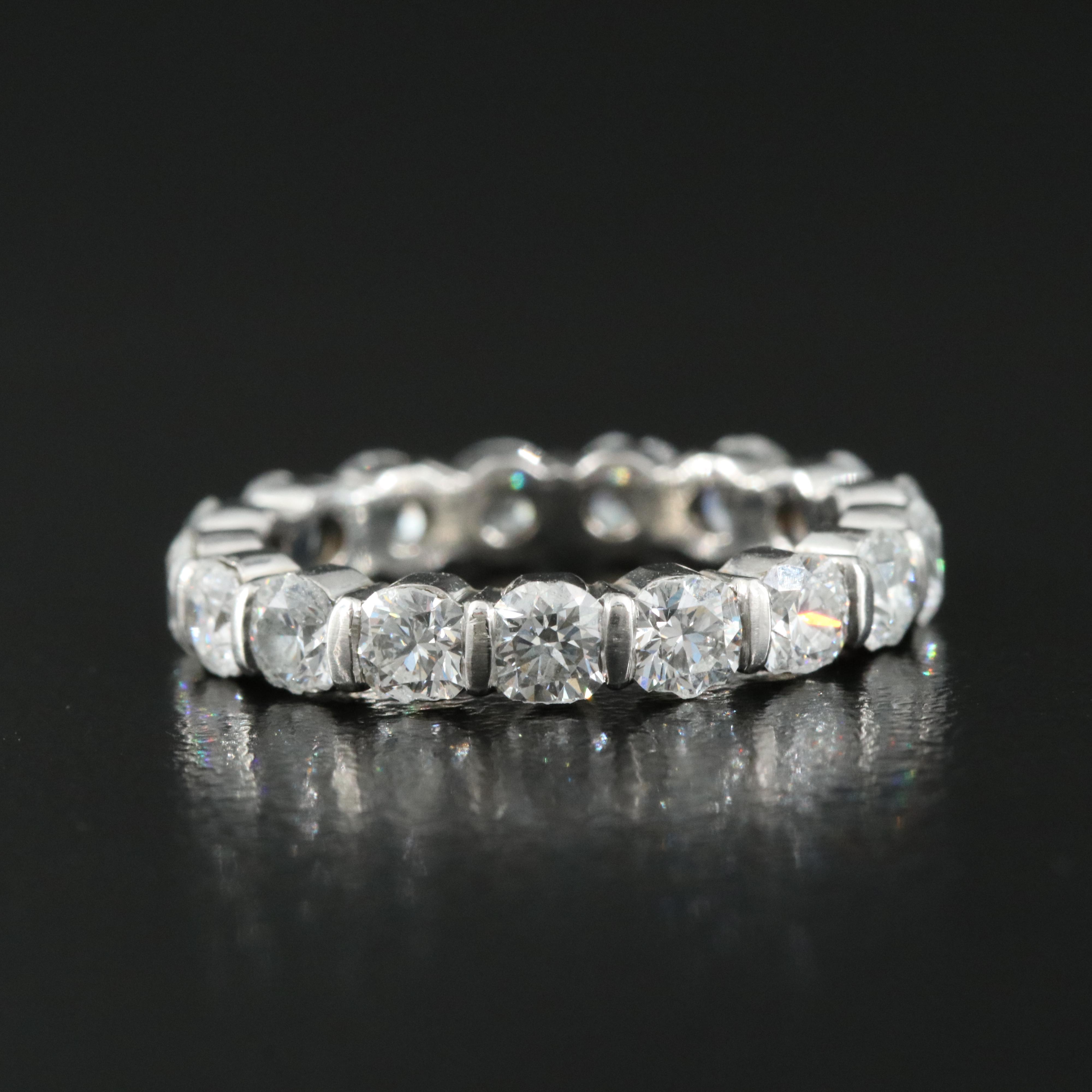Platinum 2.67 CTW Diamond Eternity Band