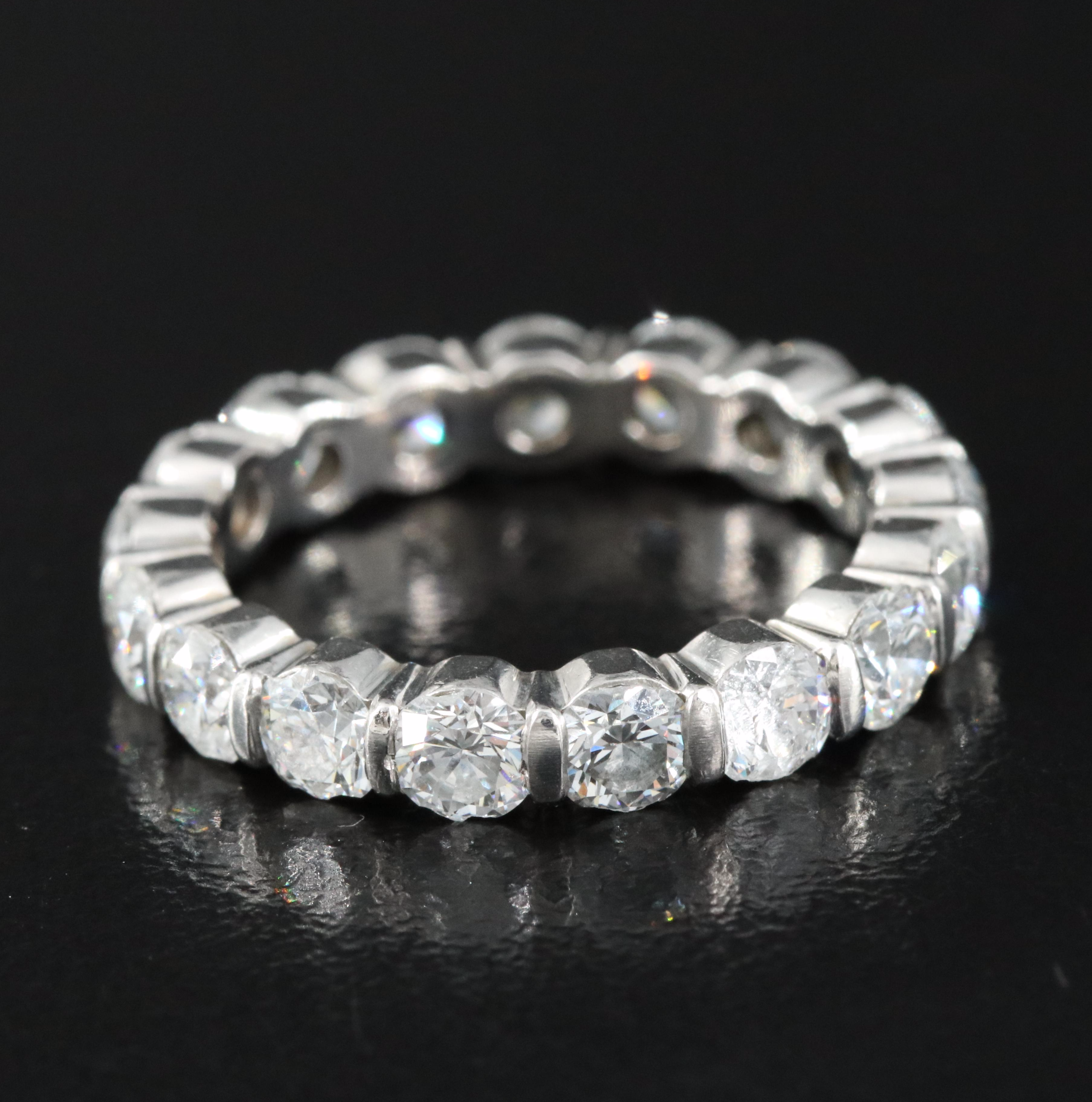Platinum 2.67 CTW Diamond Eternity Band