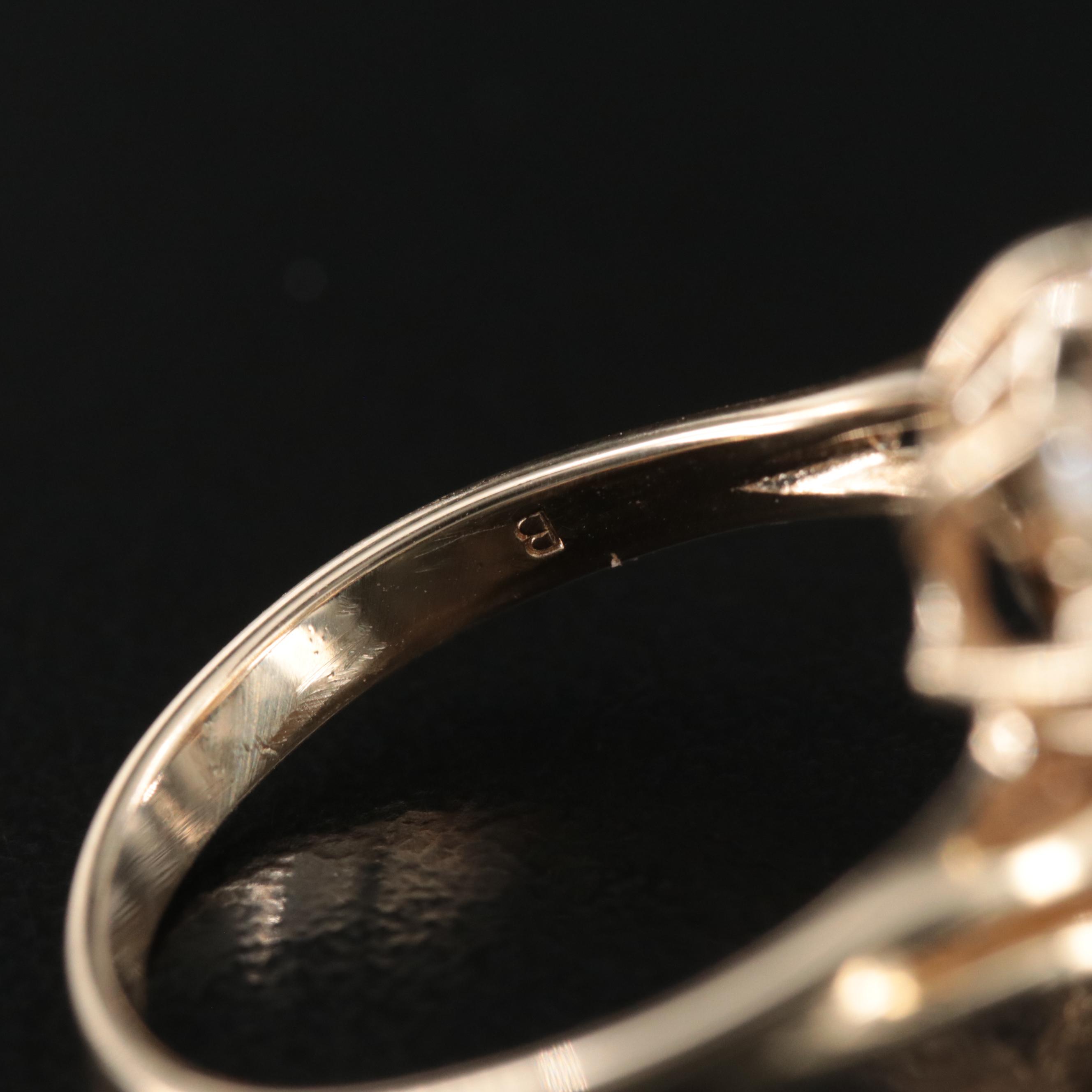 14K 1.02 CTW Diamond Bypass Ring