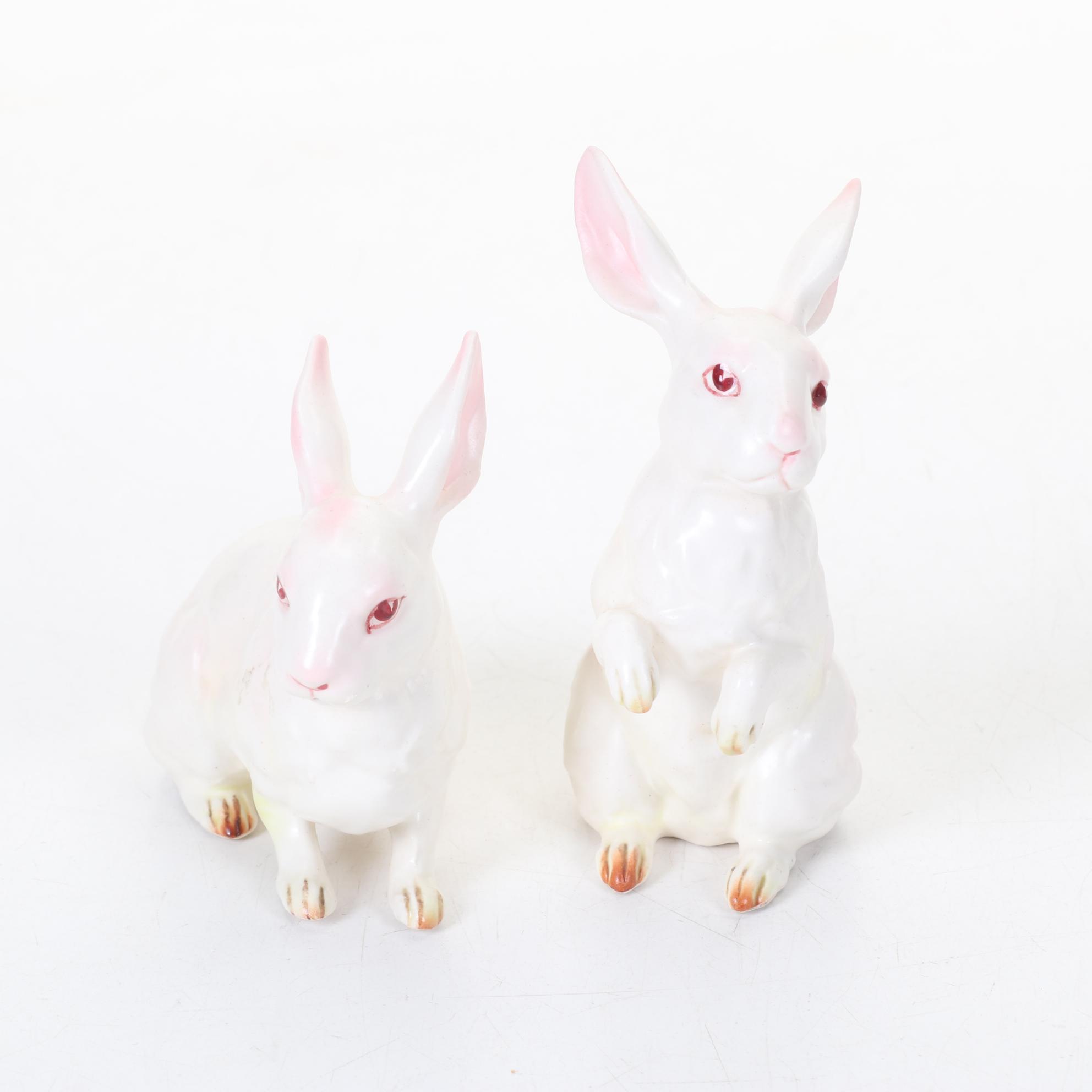 Lefton Rabbits, Royal Doulton "Bill Sykes," Occupied Japan Toby & Other Figures