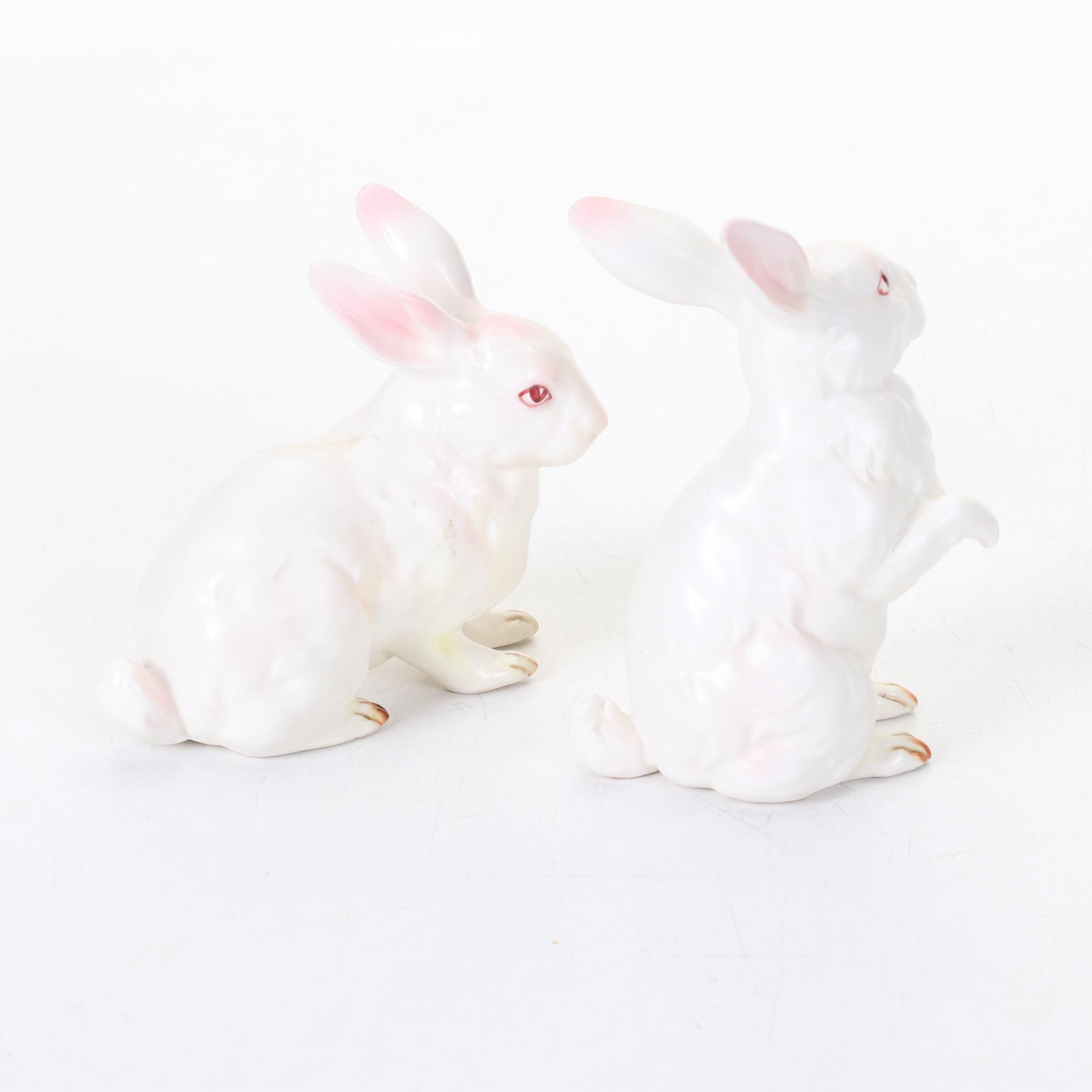 Lefton Rabbits, Royal Doulton "Bill Sykes," Occupied Japan Toby & Other Figures