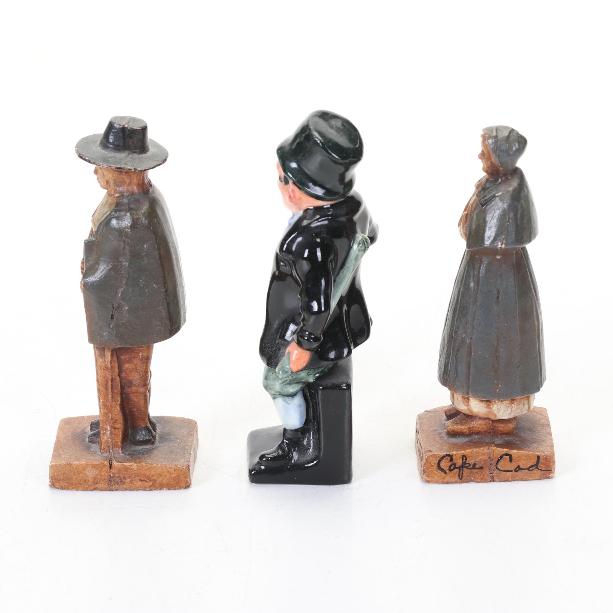 Lefton Rabbits, Royal Doulton "Bill Sykes," Occupied Japan Toby & Other Figures