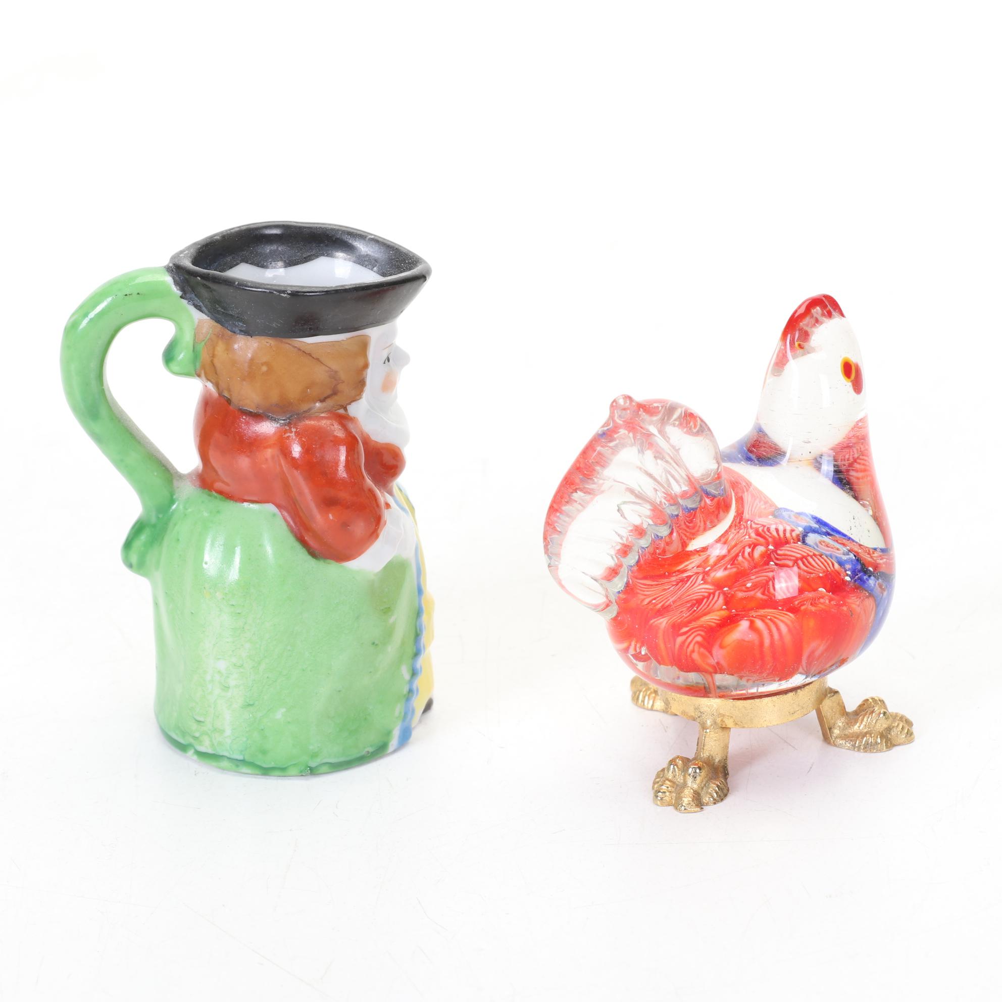 Lefton Rabbits, Royal Doulton "Bill Sykes," Occupied Japan Toby & Other Figures