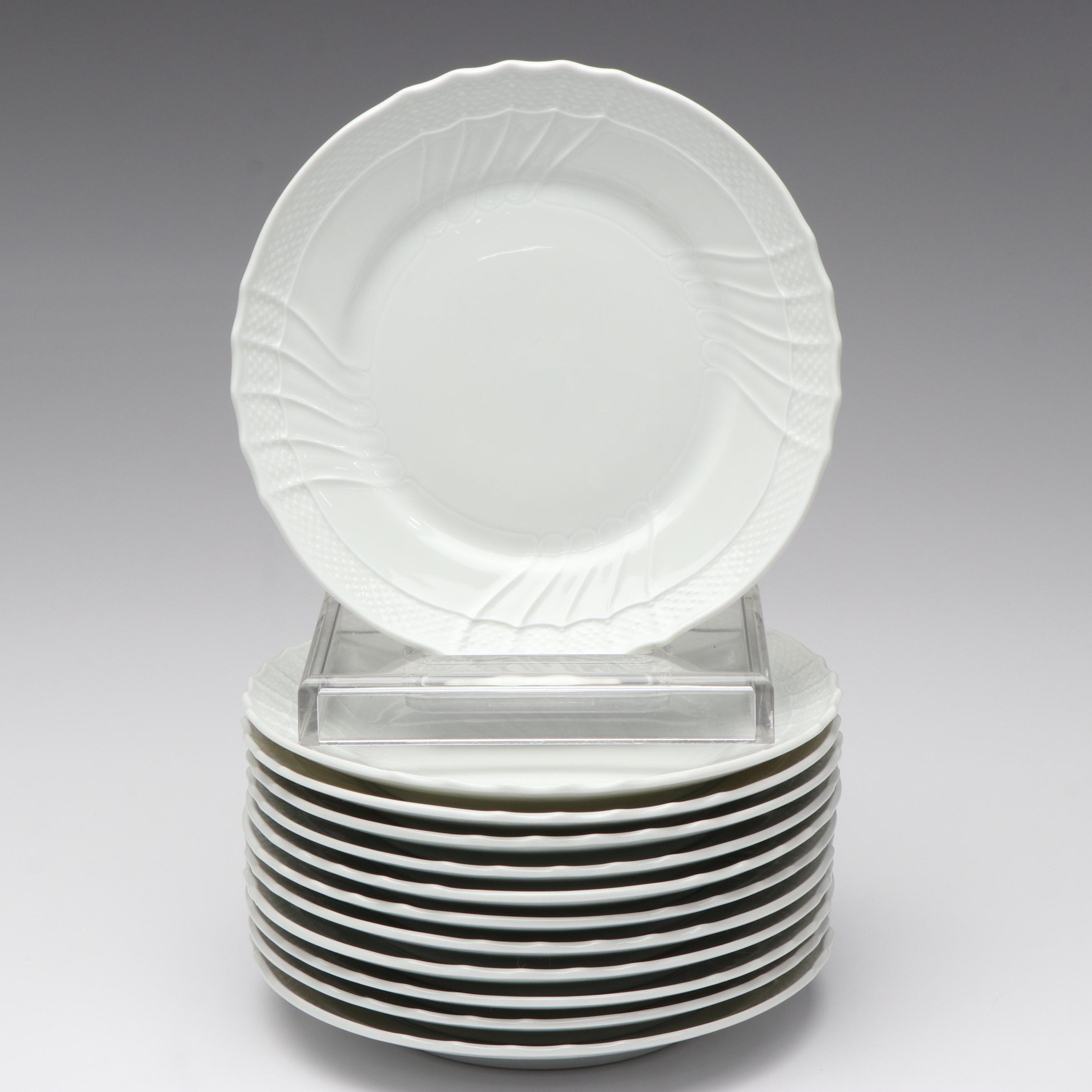 Richard Ginori "Bianco White" Porcelain Dinnerware and Other Salad Plates