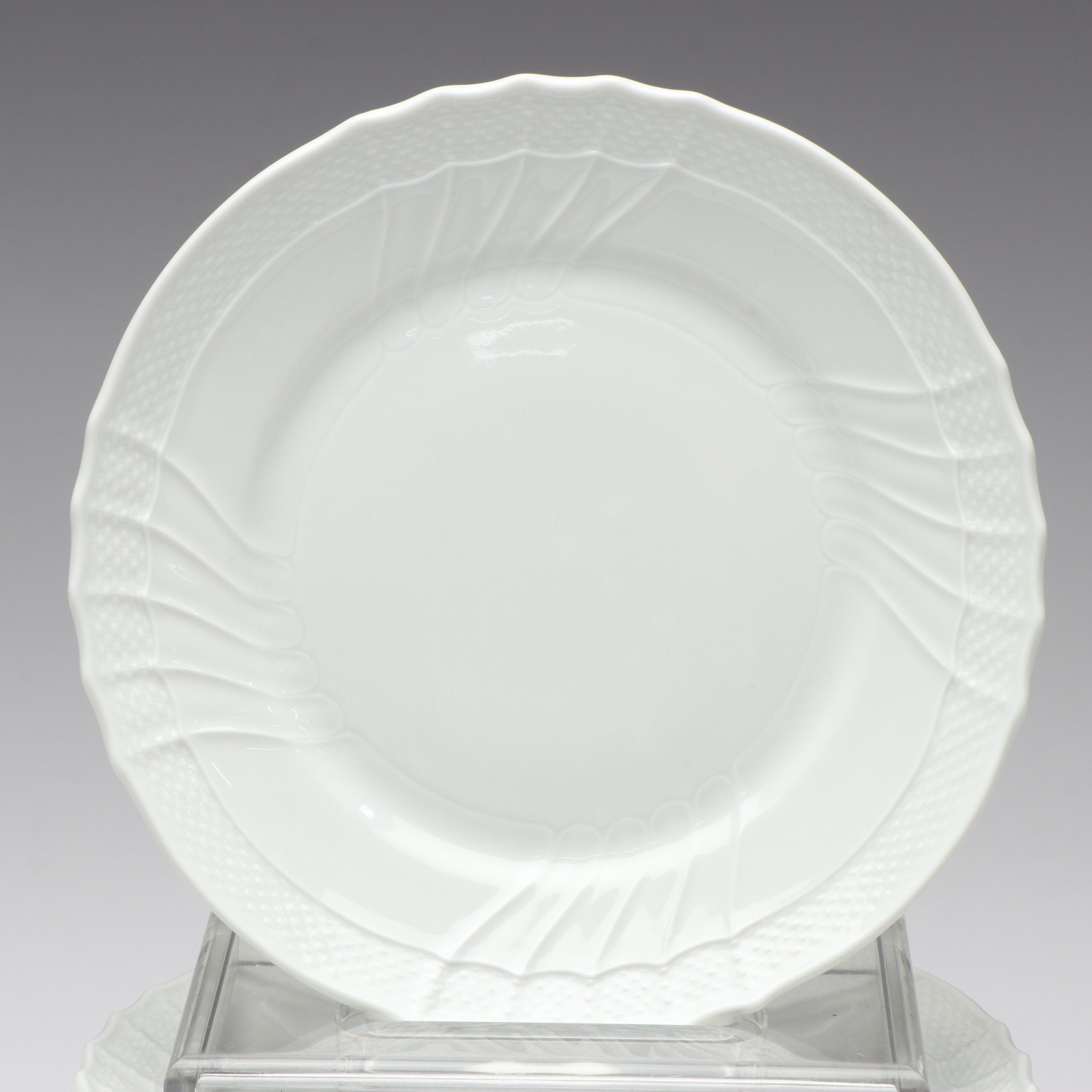 Richard Ginori "Bianco White" Porcelain Dinnerware and Other Salad Plates