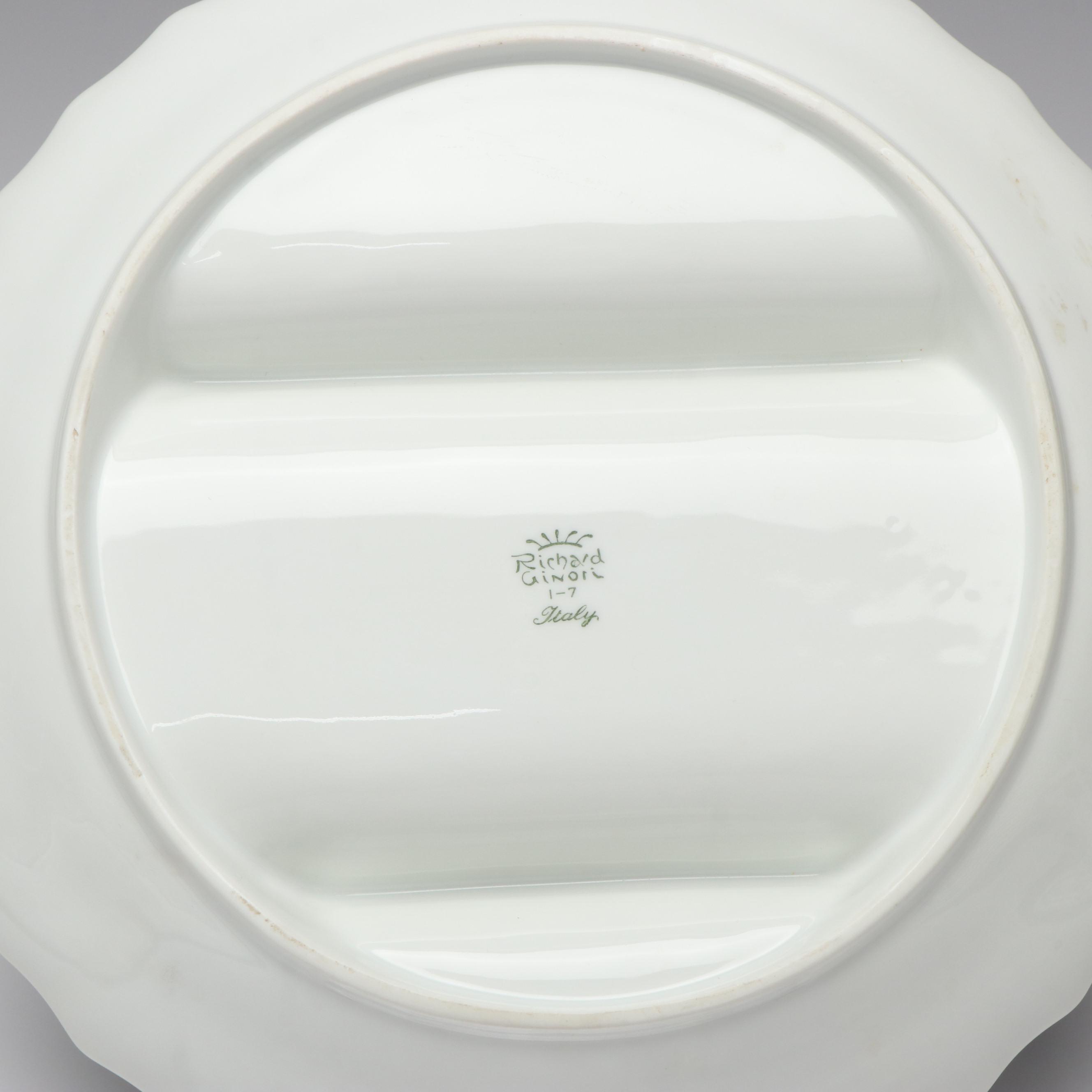 Richard Ginori "Bianco White" Porcelain Dinnerware and Other Salad Plates
