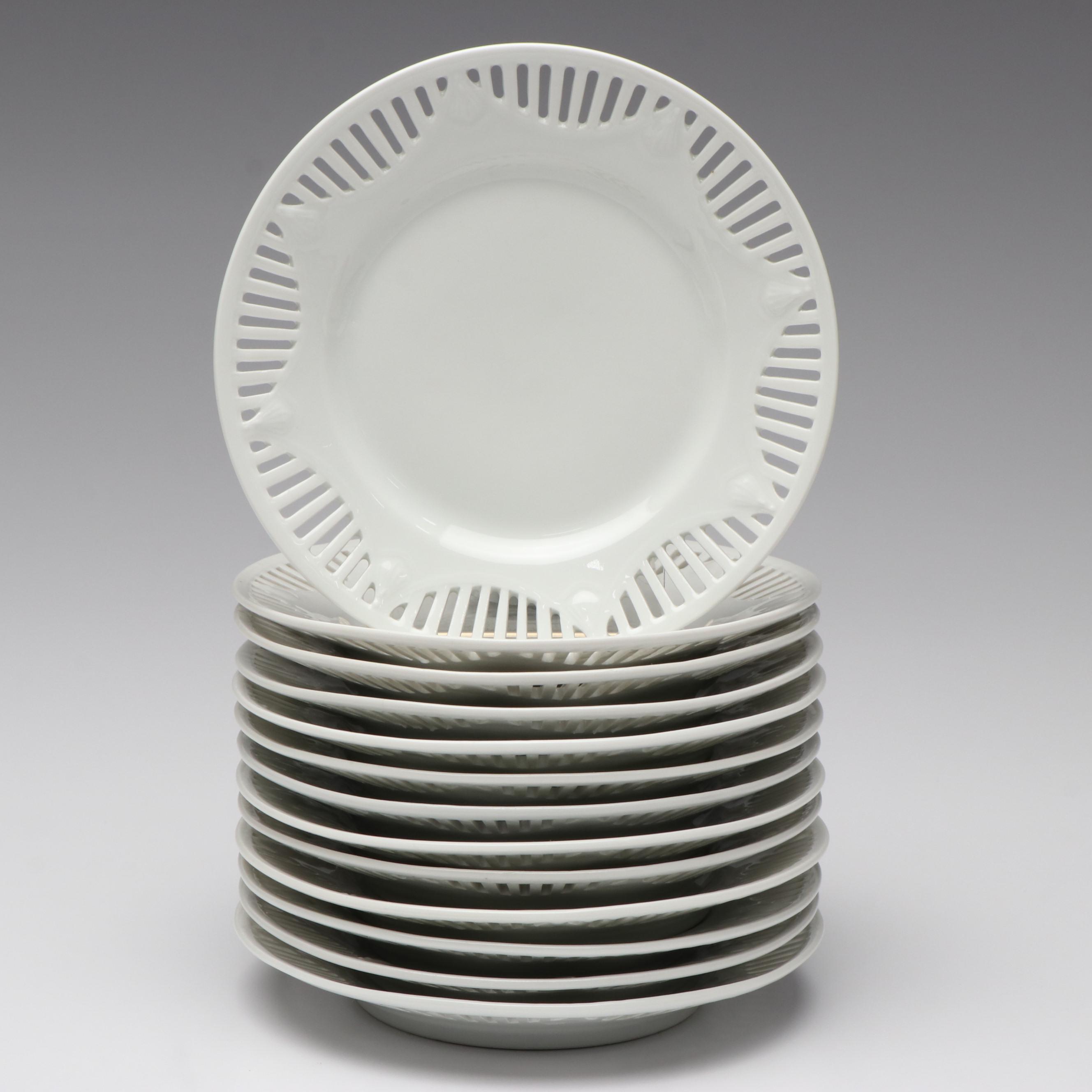Richard Ginori "Bianco White" Porcelain Dinnerware and Other Salad Plates