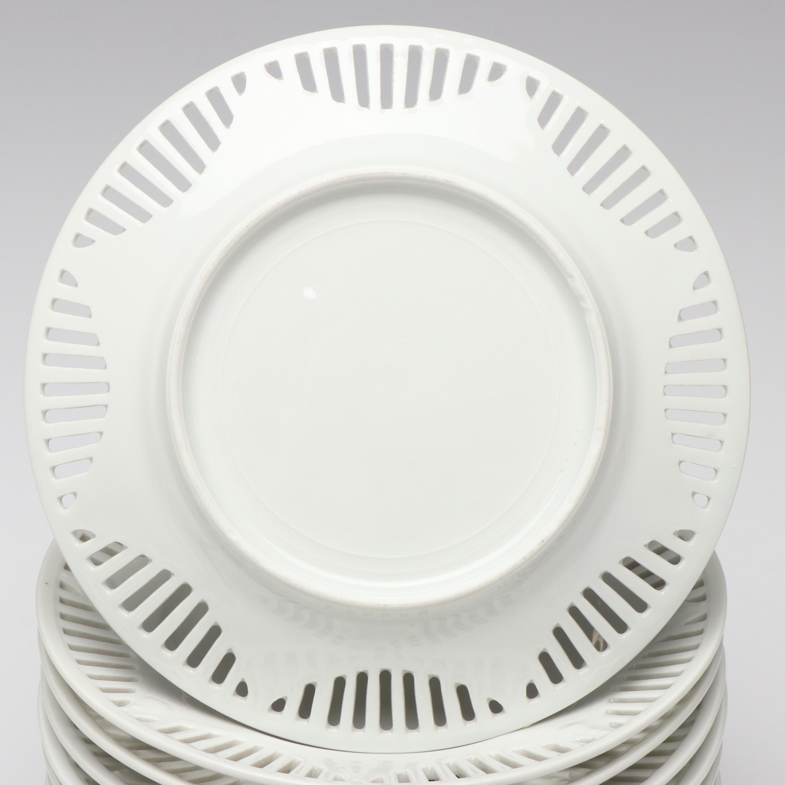 Richard Ginori "Bianco White" Porcelain Dinnerware and Other Salad Plates