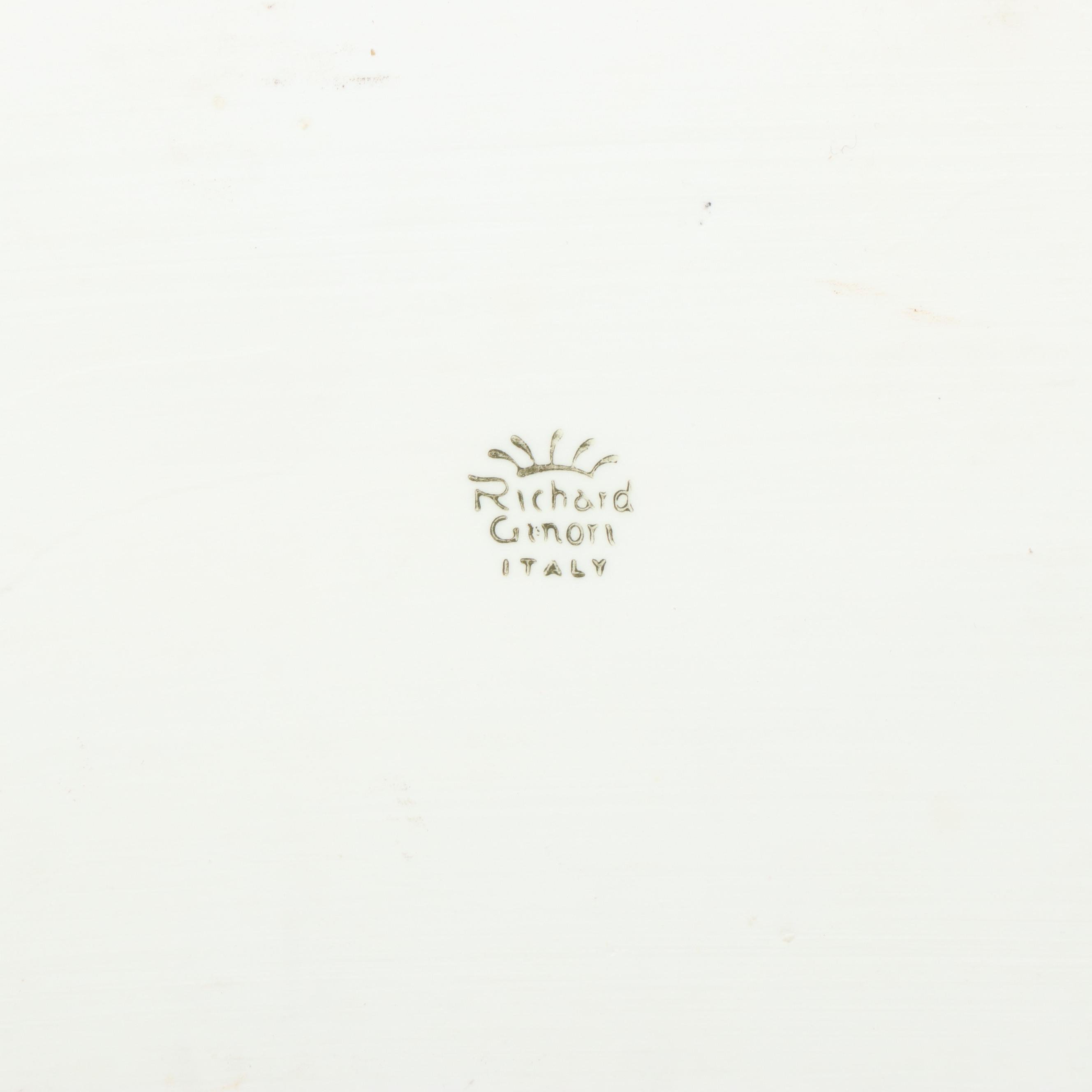 Richard Ginori "Bianco White" Porcelain Dinnerware and Other Salad Plates