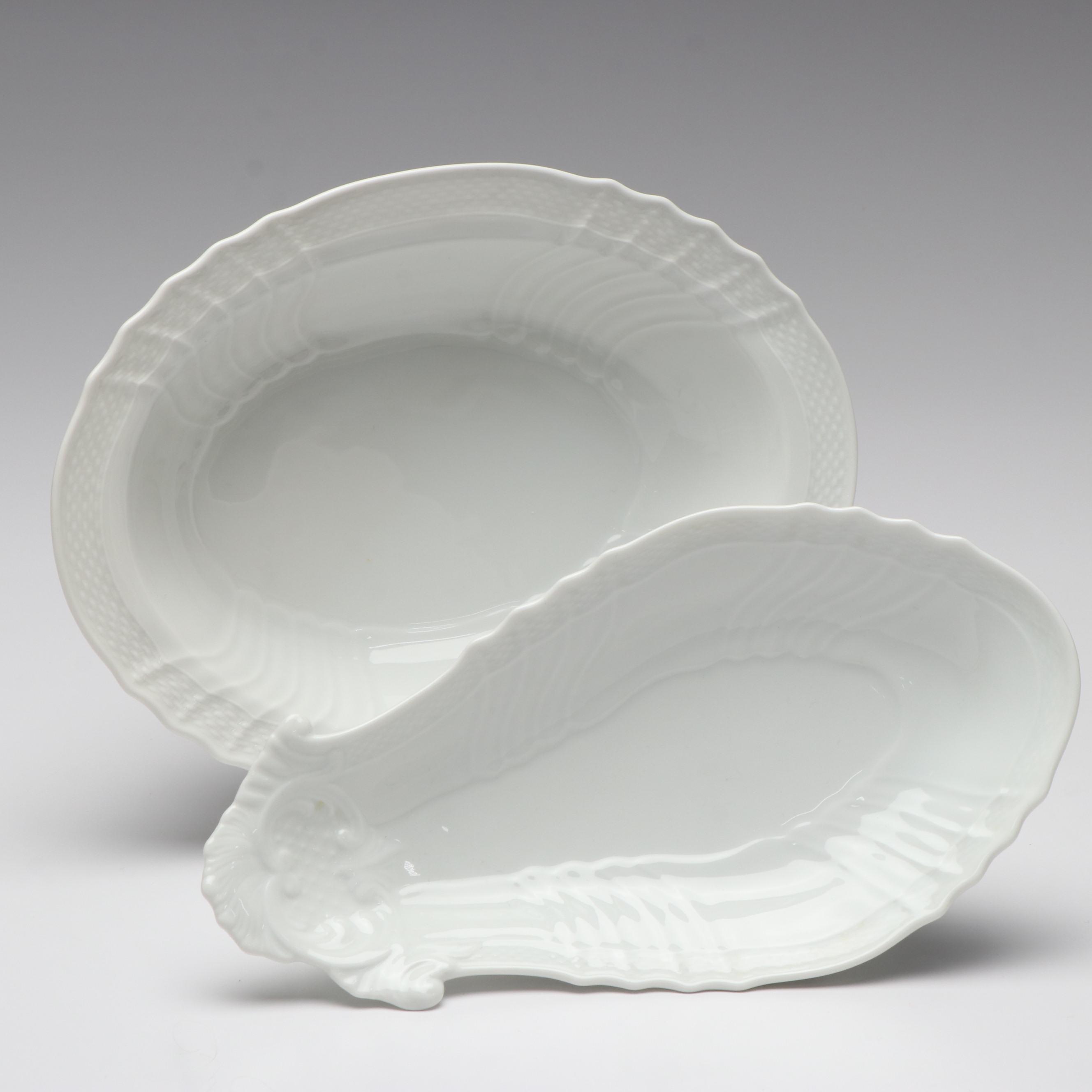 Richard Ginori "Bianco White" Porcelain Dinnerware and Other Salad Plates