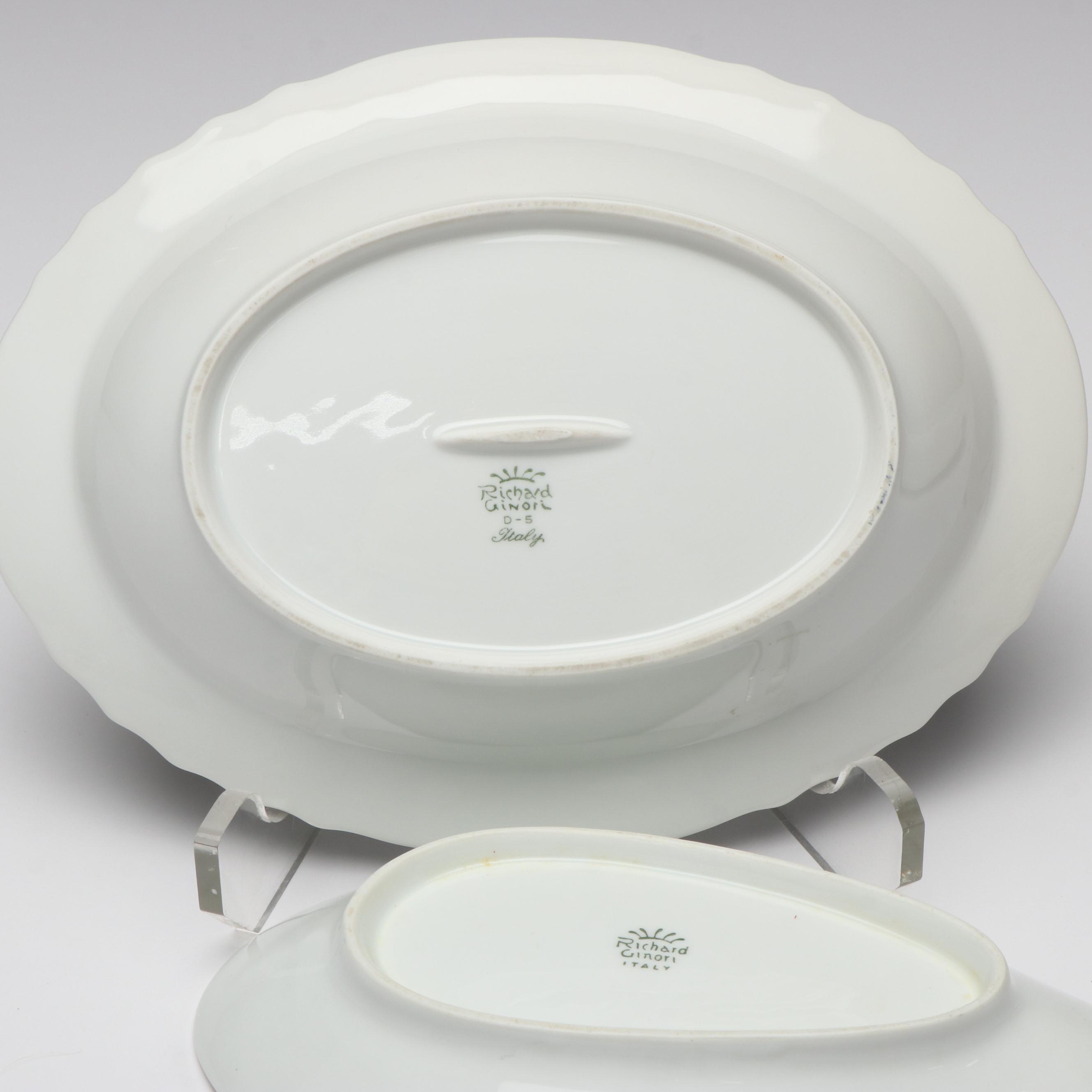 Richard Ginori "Bianco White" Porcelain Dinnerware and Other Salad Plates