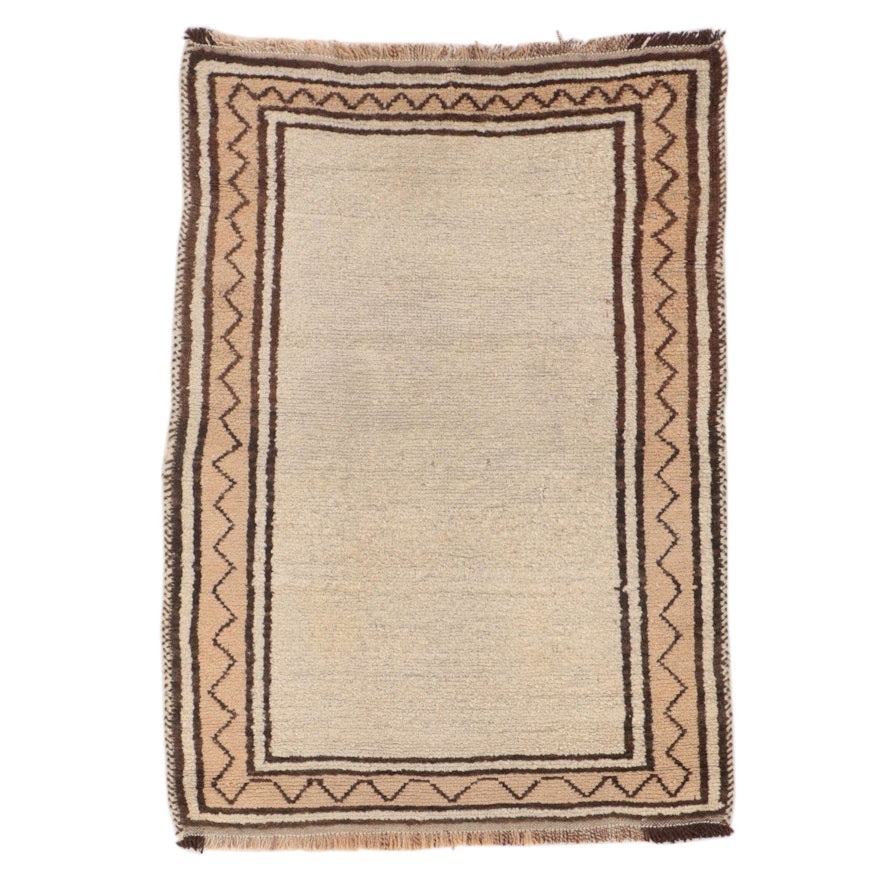 2'7 x 3'7 Hand-Knotted Turkish Balikesir Accent Rug