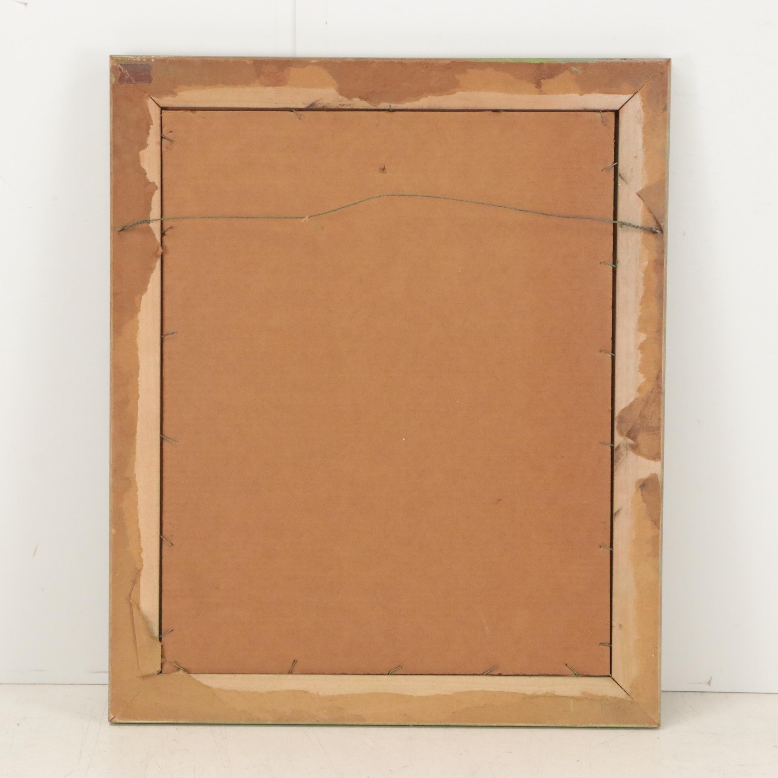 Cityscape Oil Painting of Canal Scene