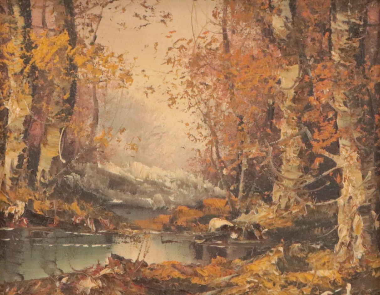 Forest Landscape Oil Painting