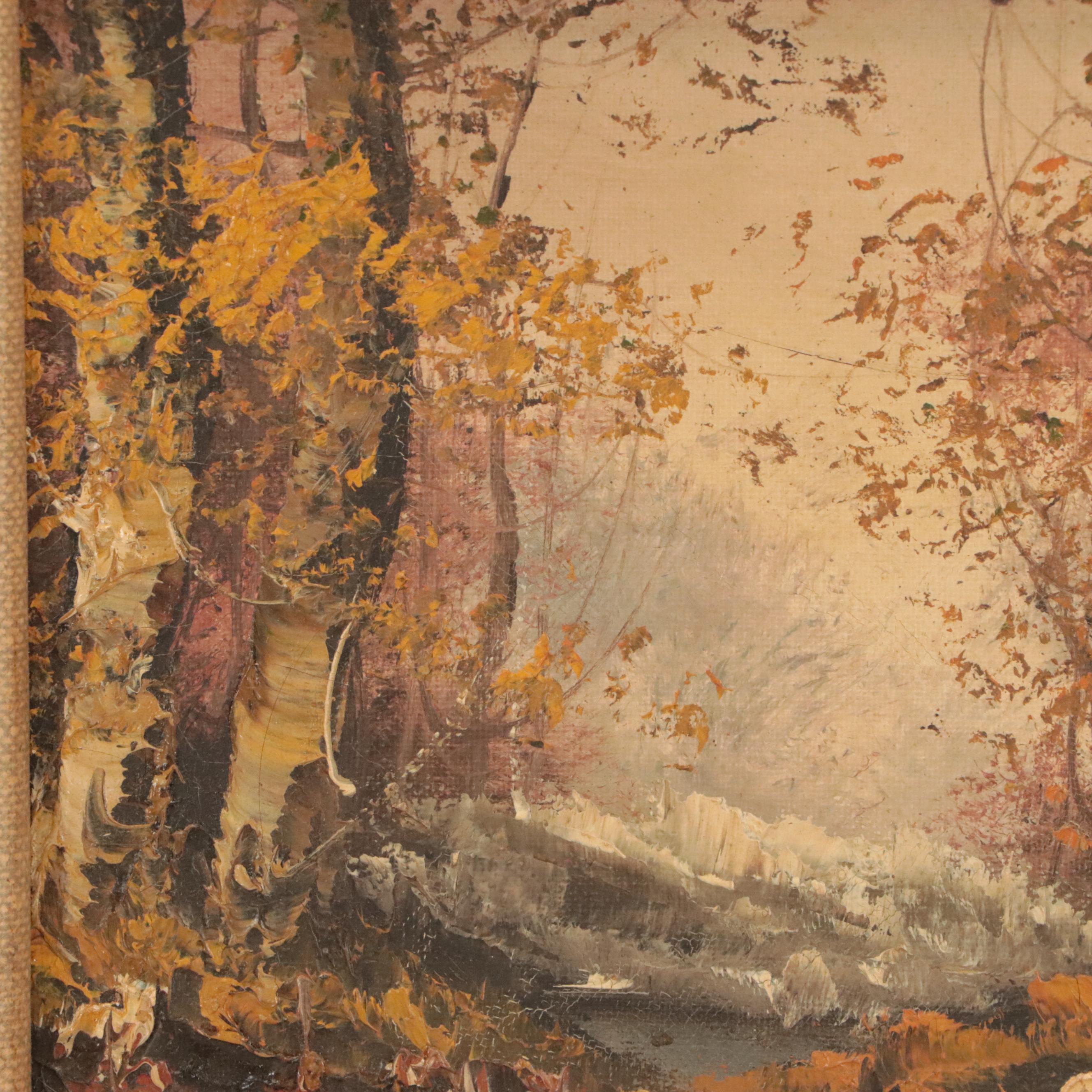 Forest Landscape Oil Painting