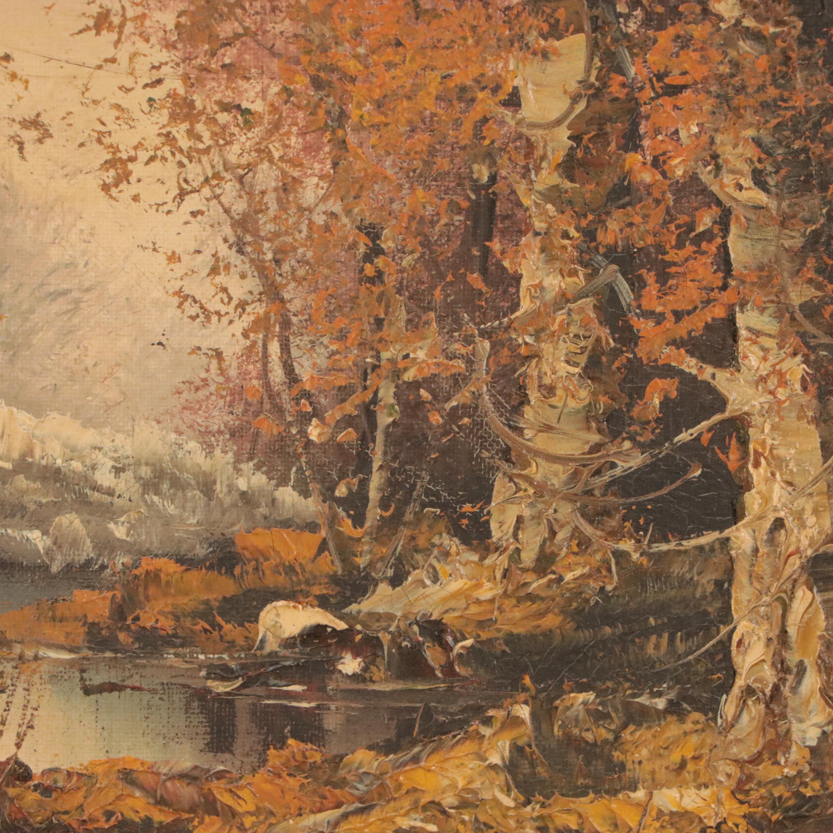 Forest Landscape Oil Painting