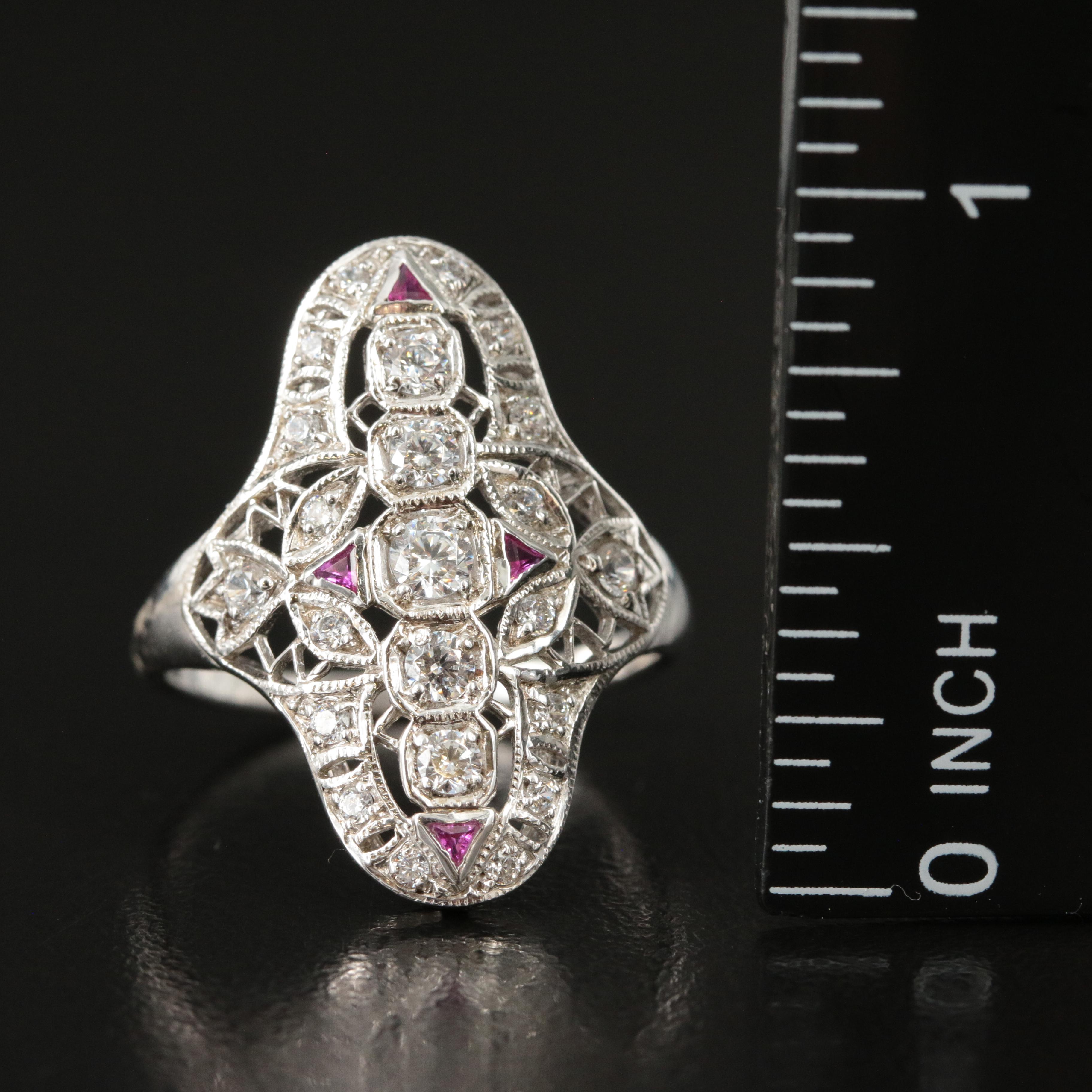 Stauer Sterling Ruby and CZ Ring