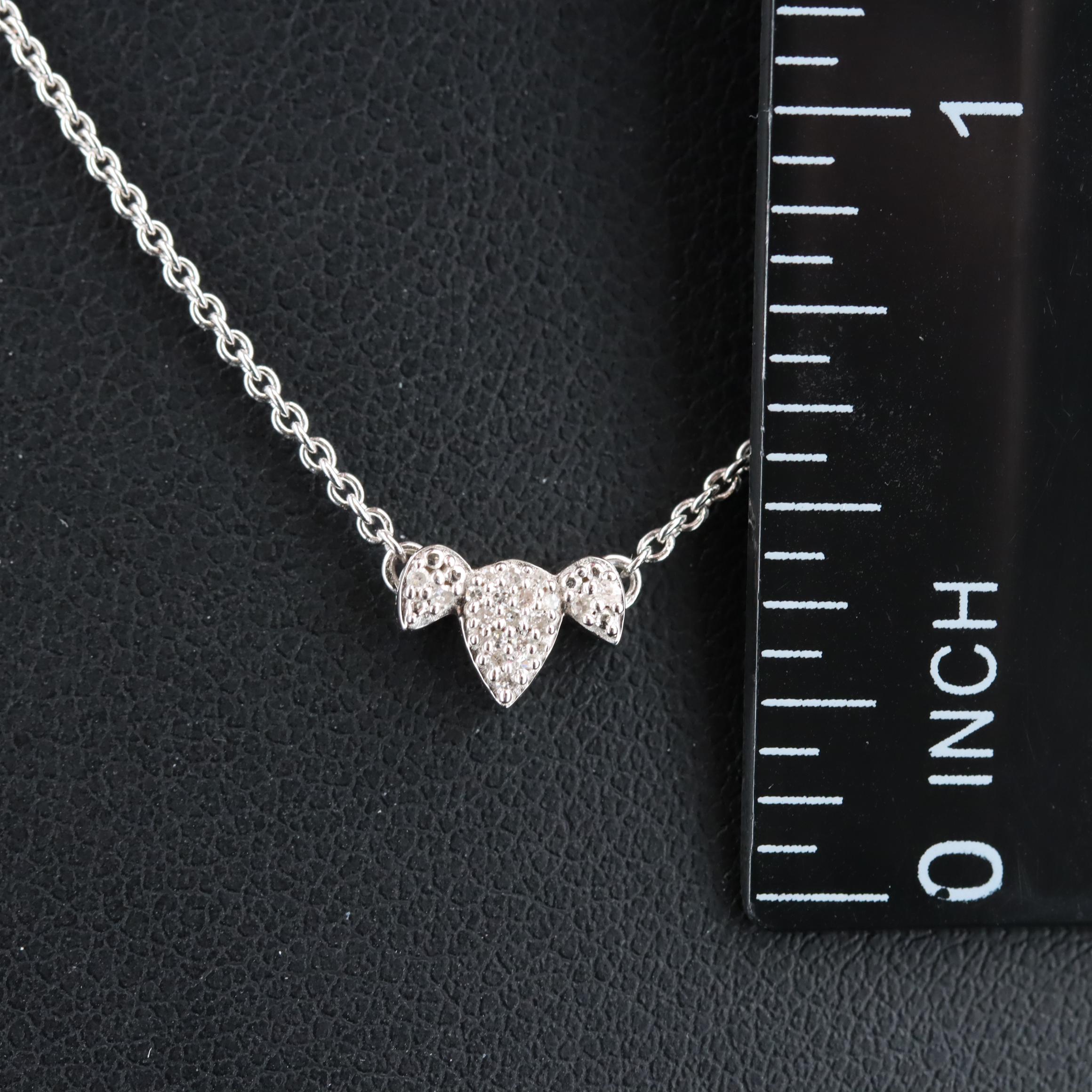 Sterling Diamond Necklace