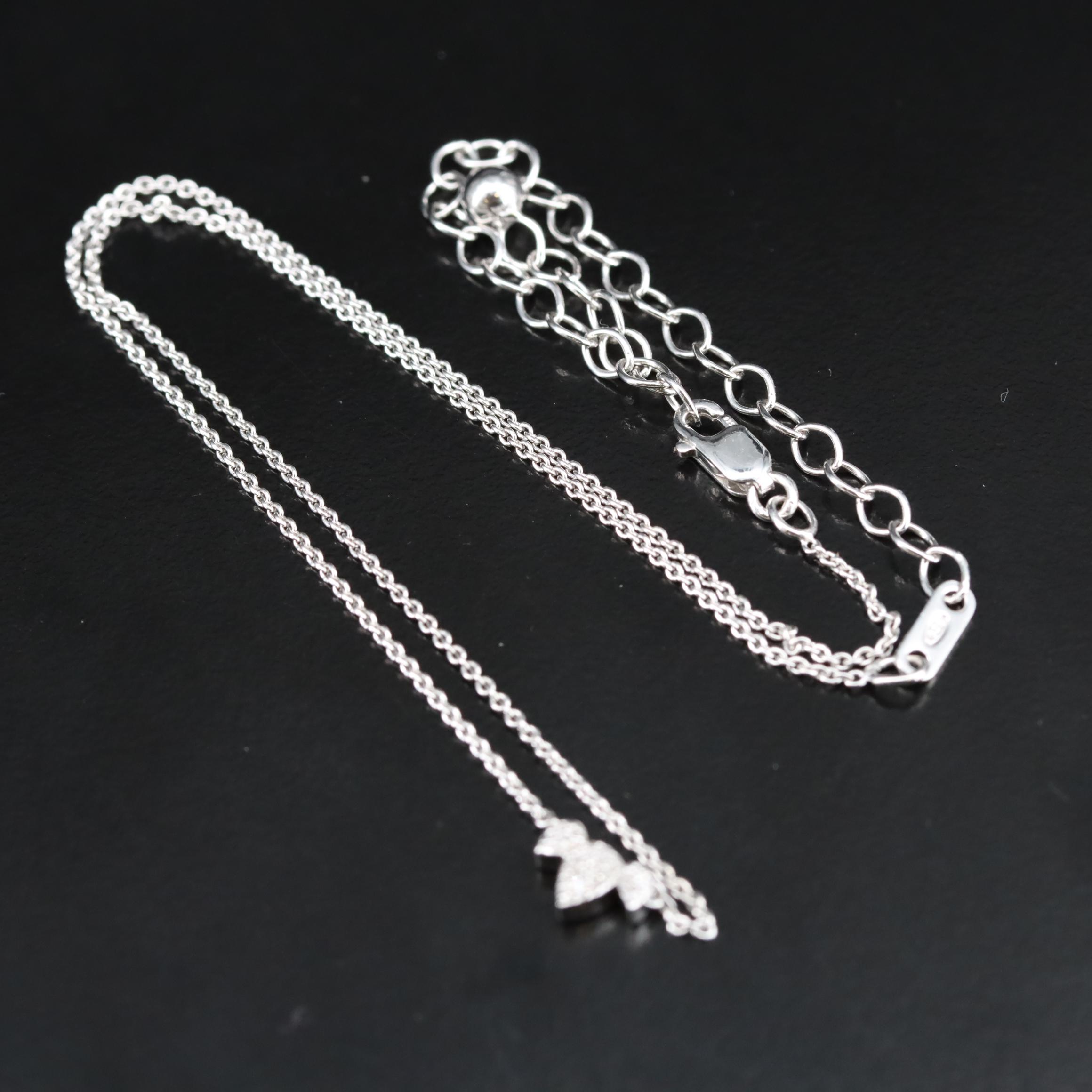 Sterling Diamond Necklace