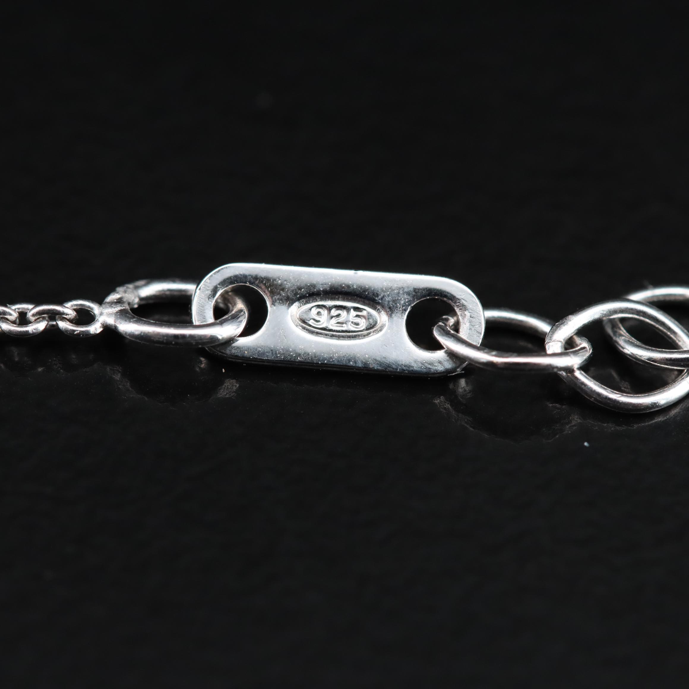 Sterling Diamond Necklace