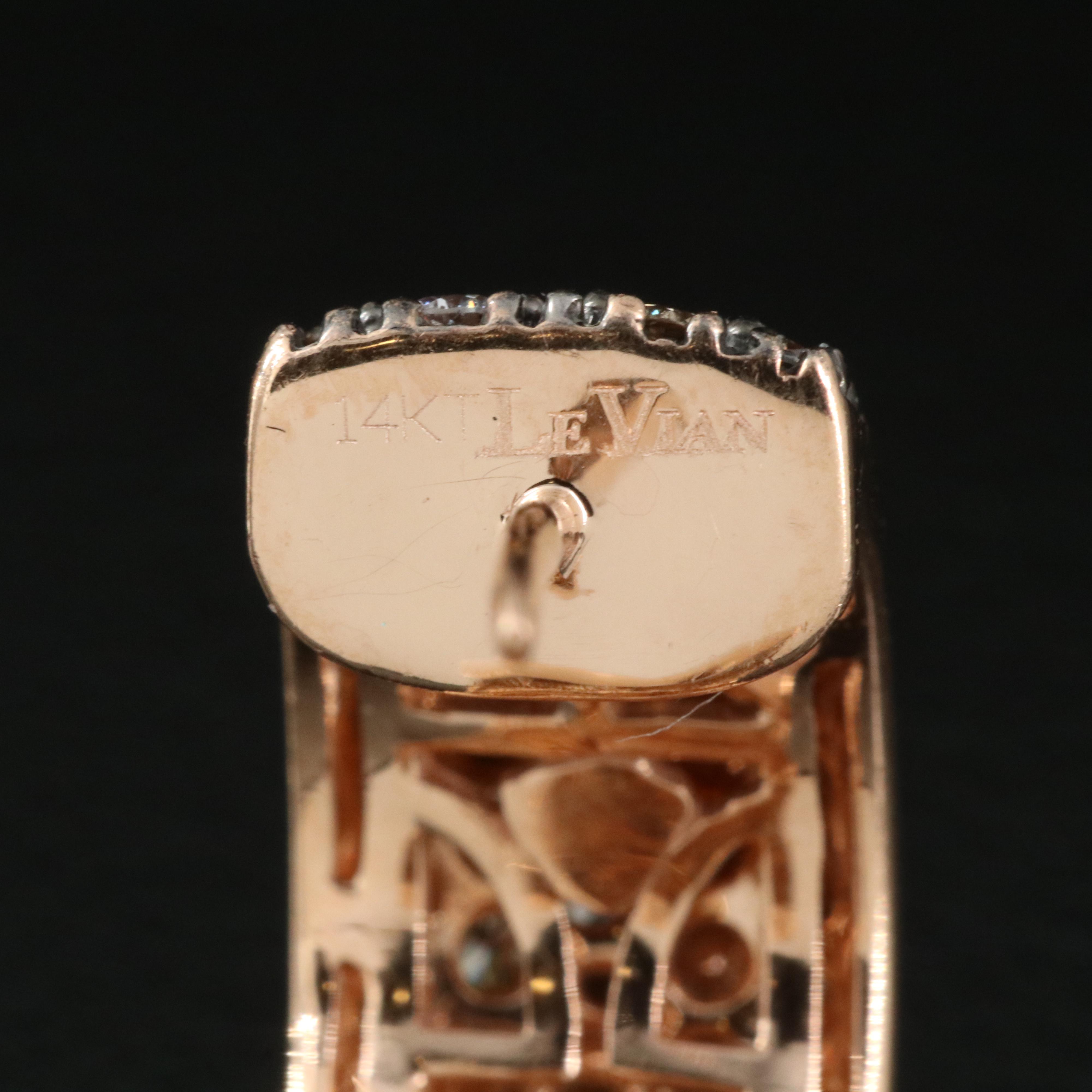 Le Vian 14K 2.45 CTW Diamond (Origin Undetermined)Rose Gold Huggie Hoop Earrings