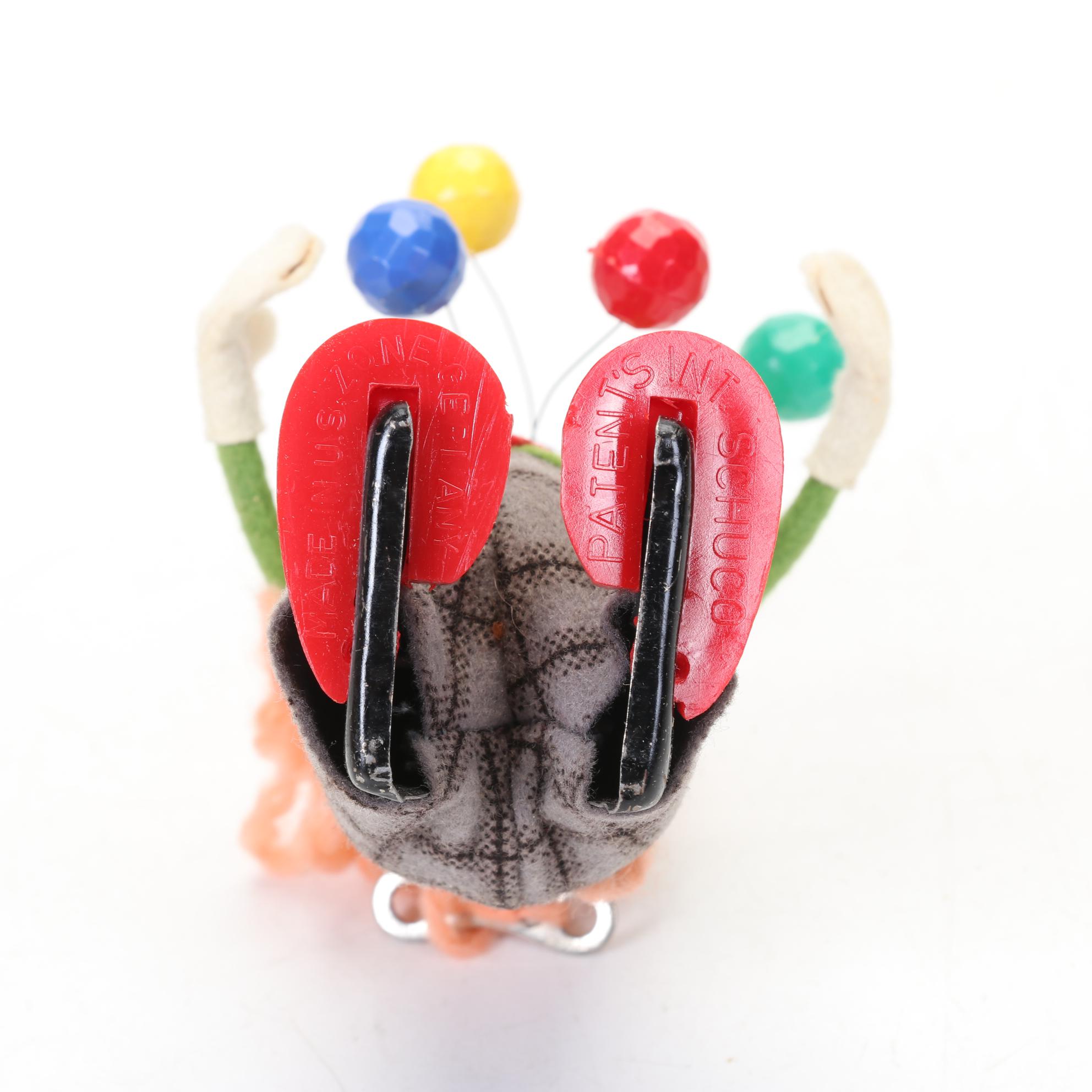 Donald Duck Climbing Fireman, Schulco Clown and Mickey Mouse Toy, 1960s