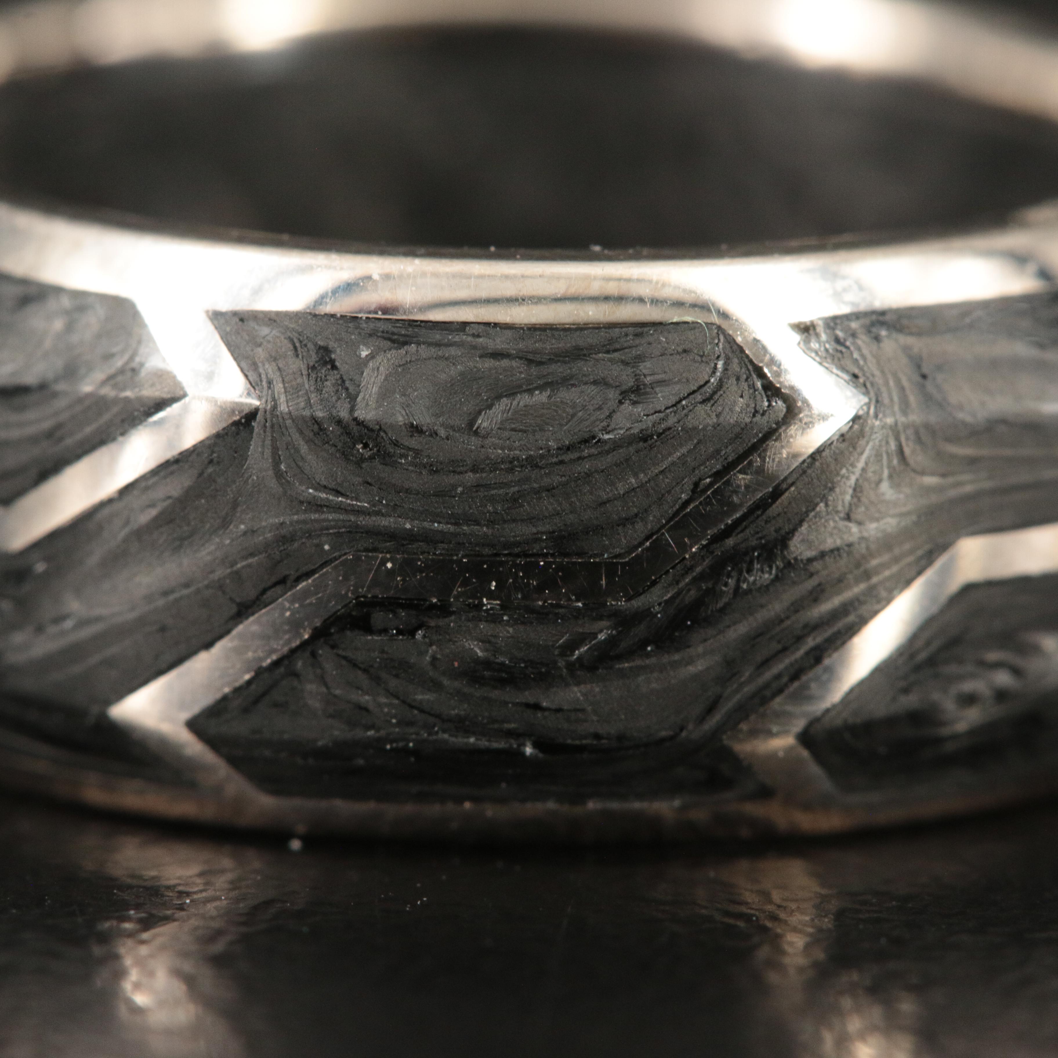 David Yurman 18K Forged Carbon Band