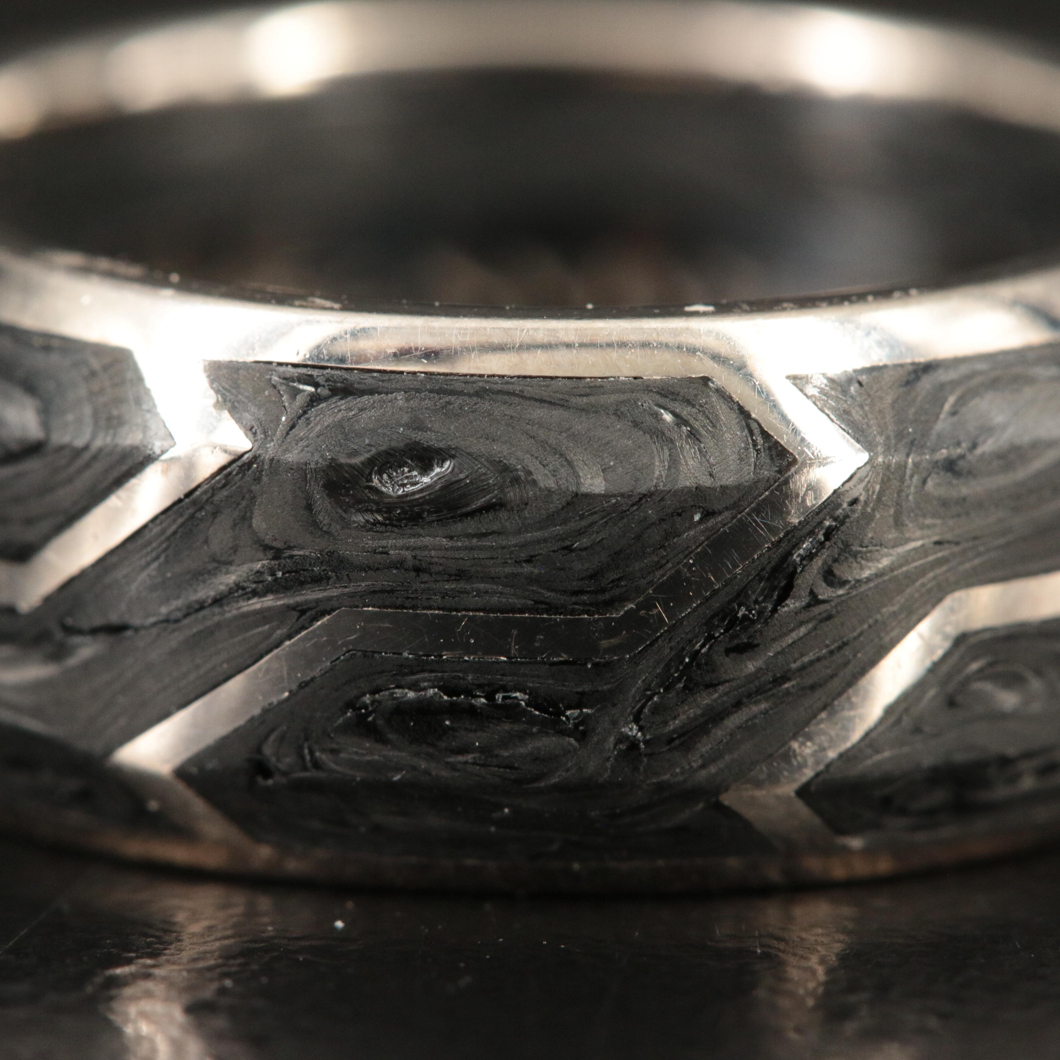 David Yurman 18K Forged Carbon Band