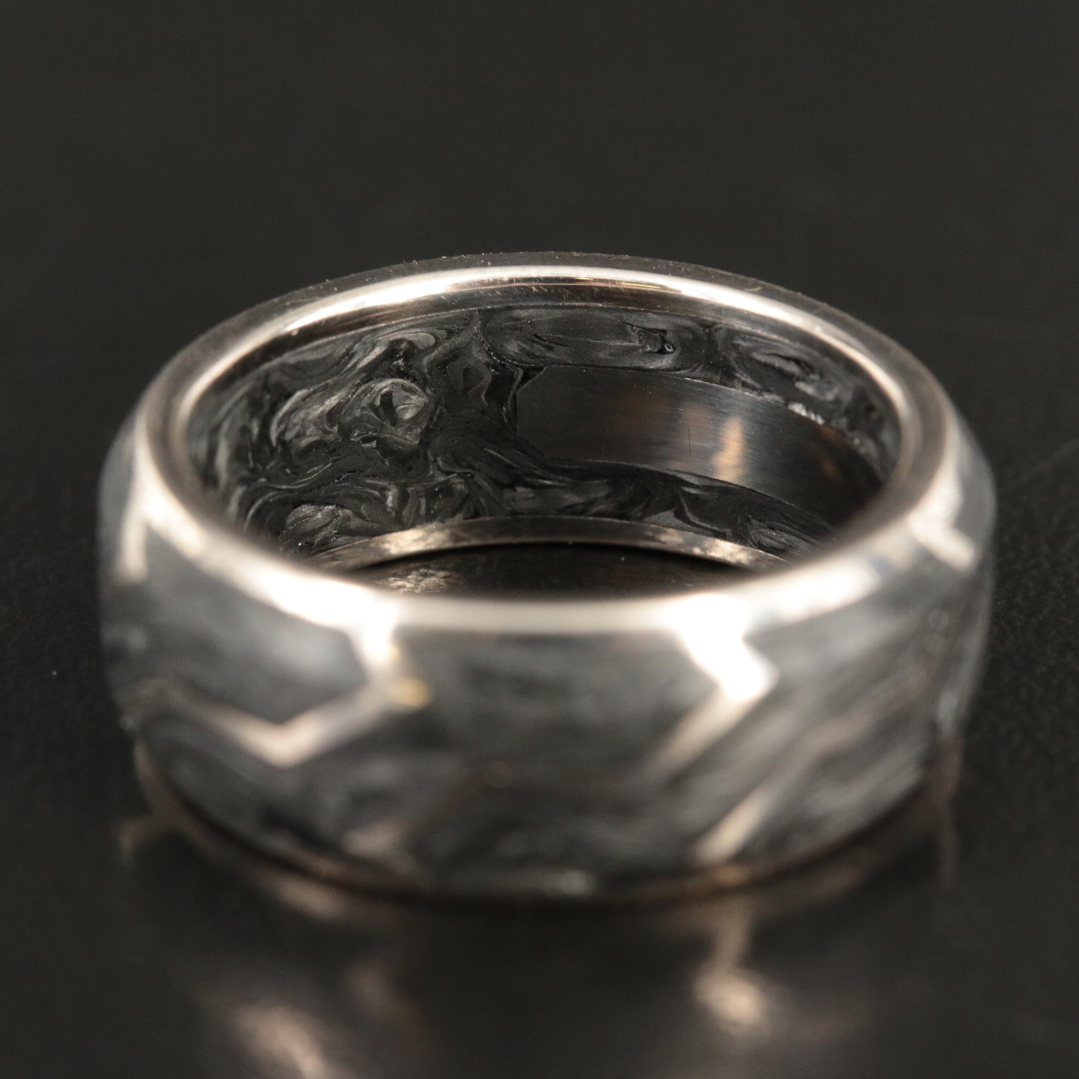 David Yurman 18K Forged Carbon Band