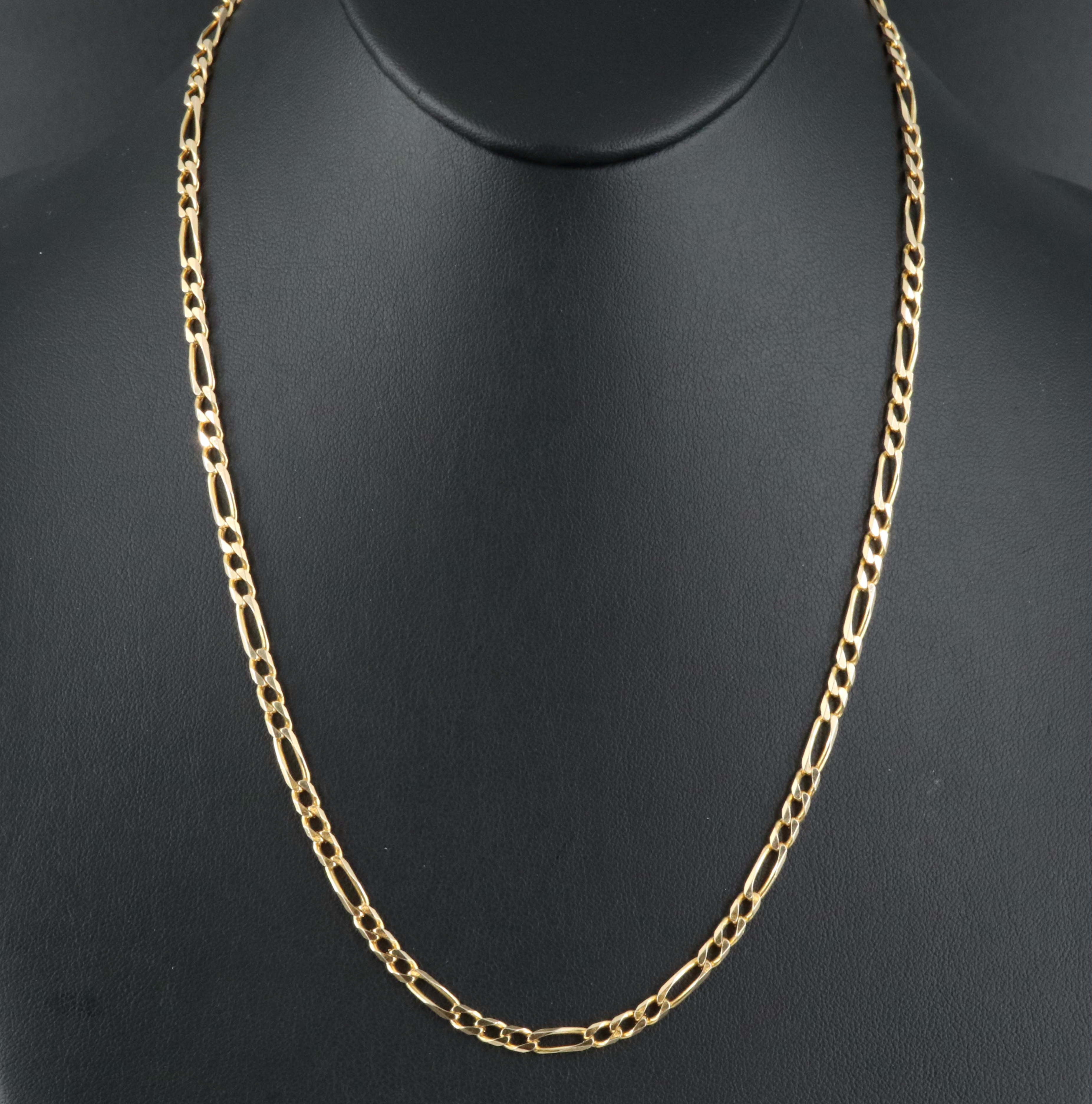 Italian 14K Figaro Chain Necklace