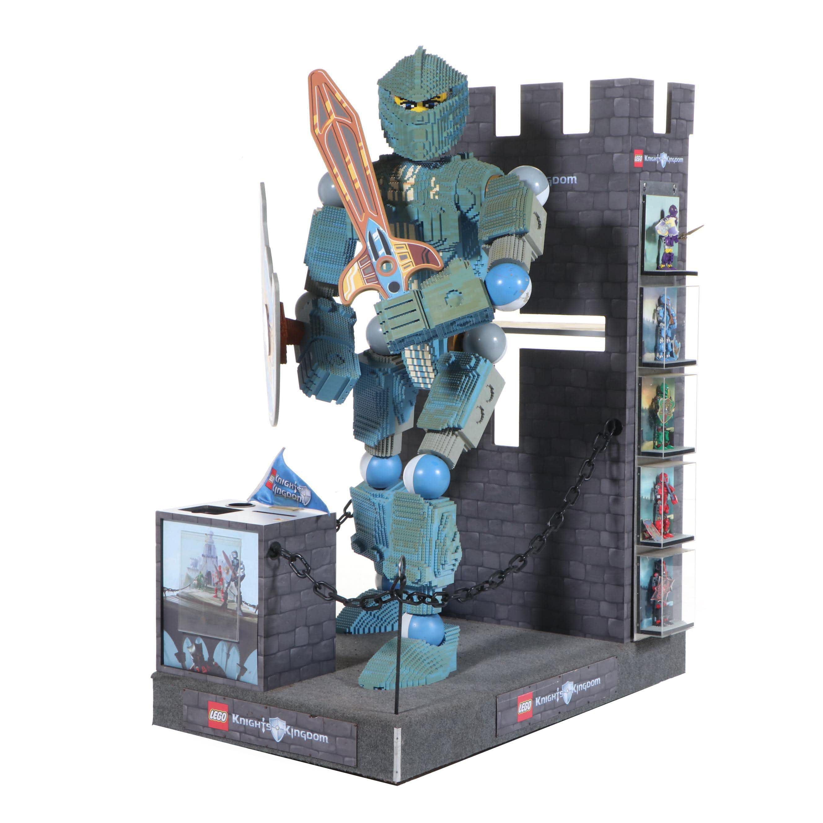 LEGO "Knights' Kingdom" Life-Size Dealer Display with LEGO Shipping Crate
