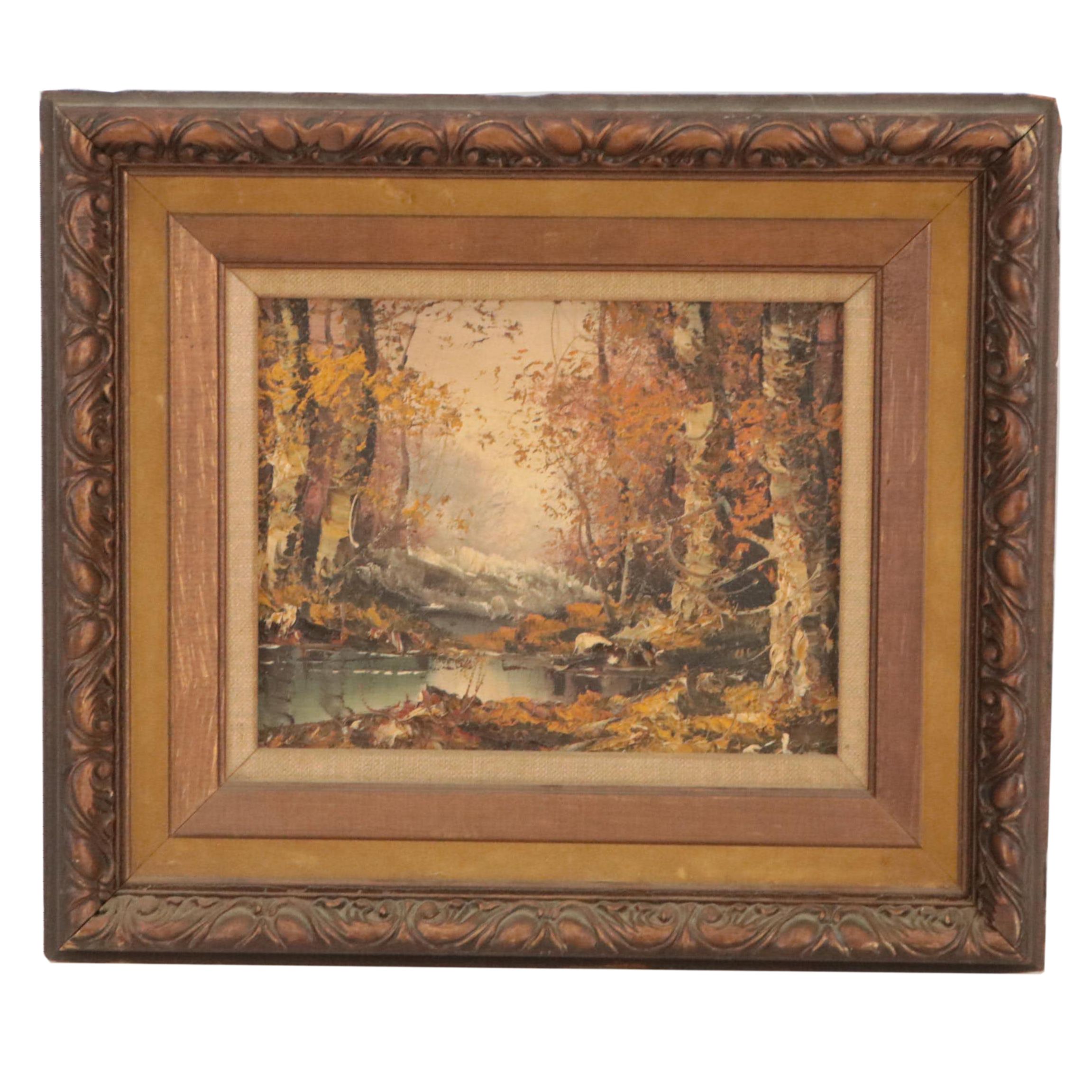 Forest Landscape Oil Painting