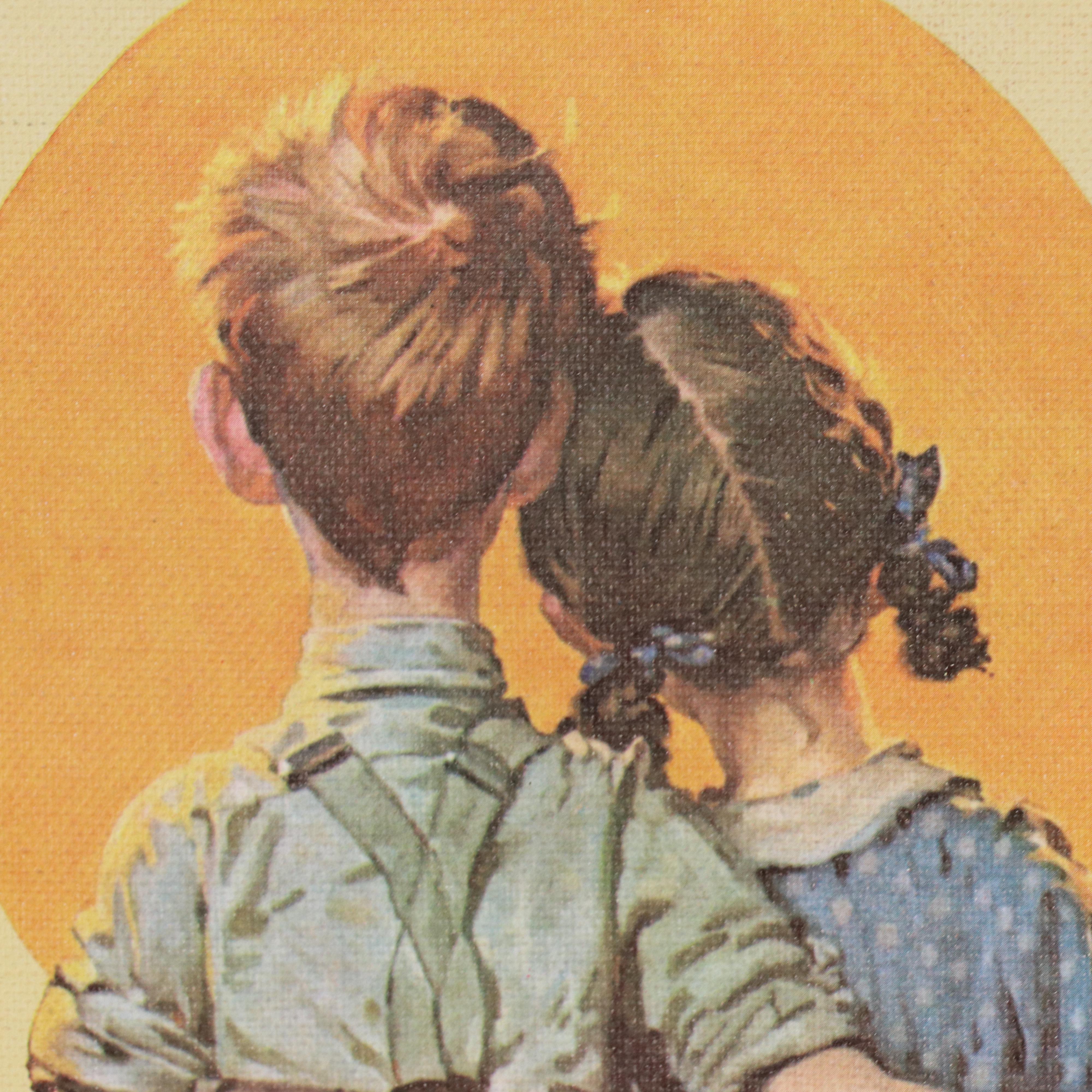 Offset Lithograph After Norman Rockwell "First Love"