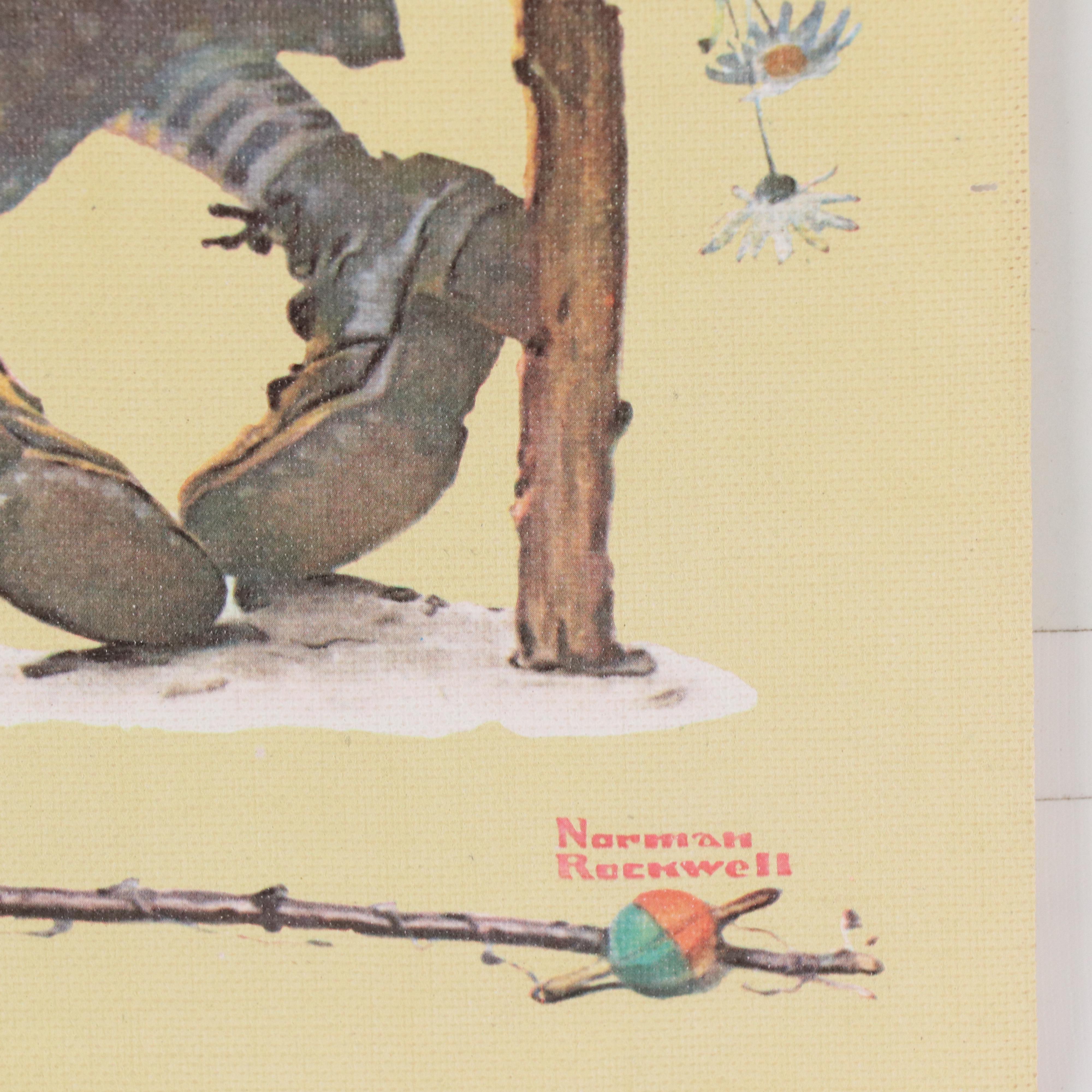 Offset Lithograph After Norman Rockwell "First Love"