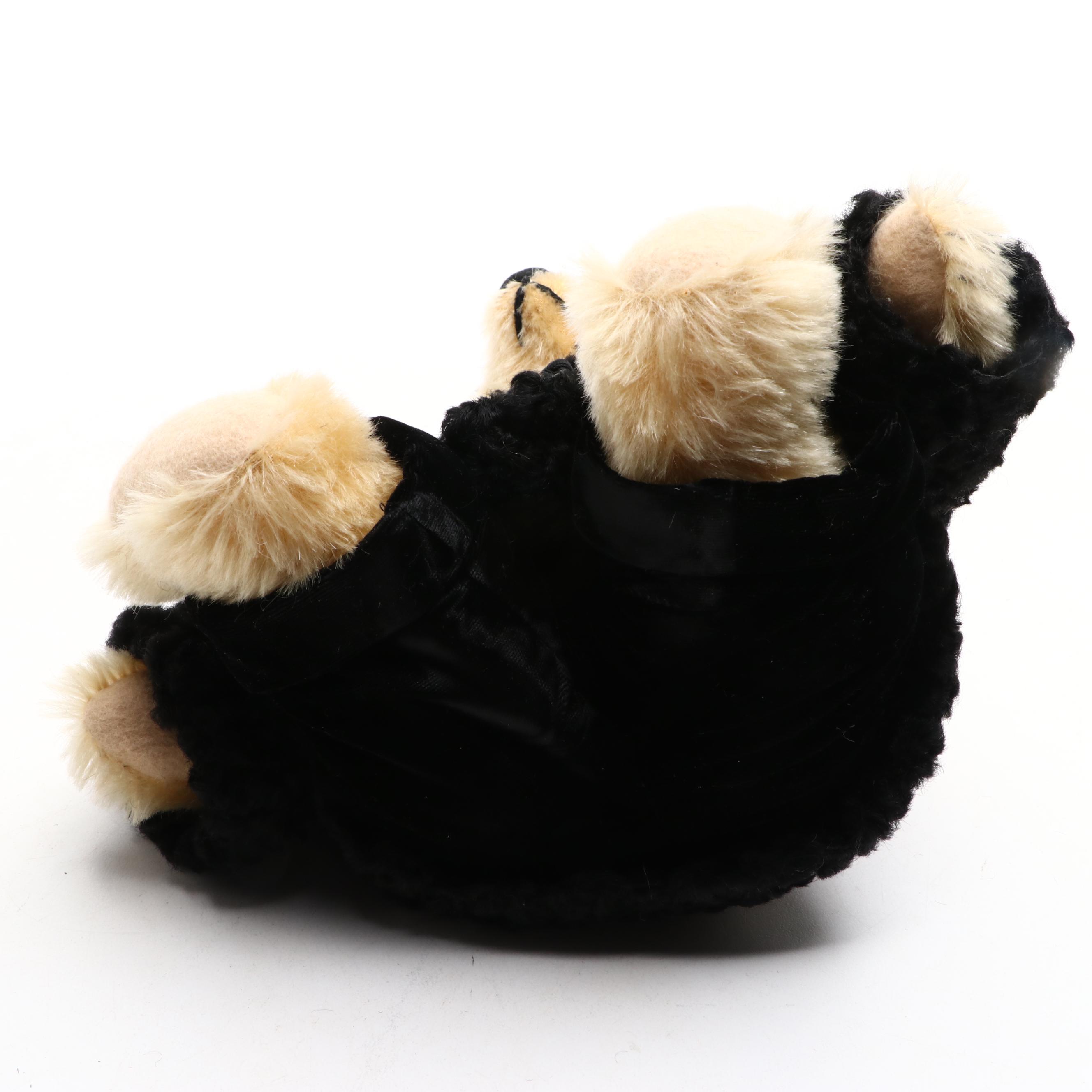 Steiff for Ralph Lauren "Russian Girl" Mohair Teddy Bear in Velvet Outfit, 1994