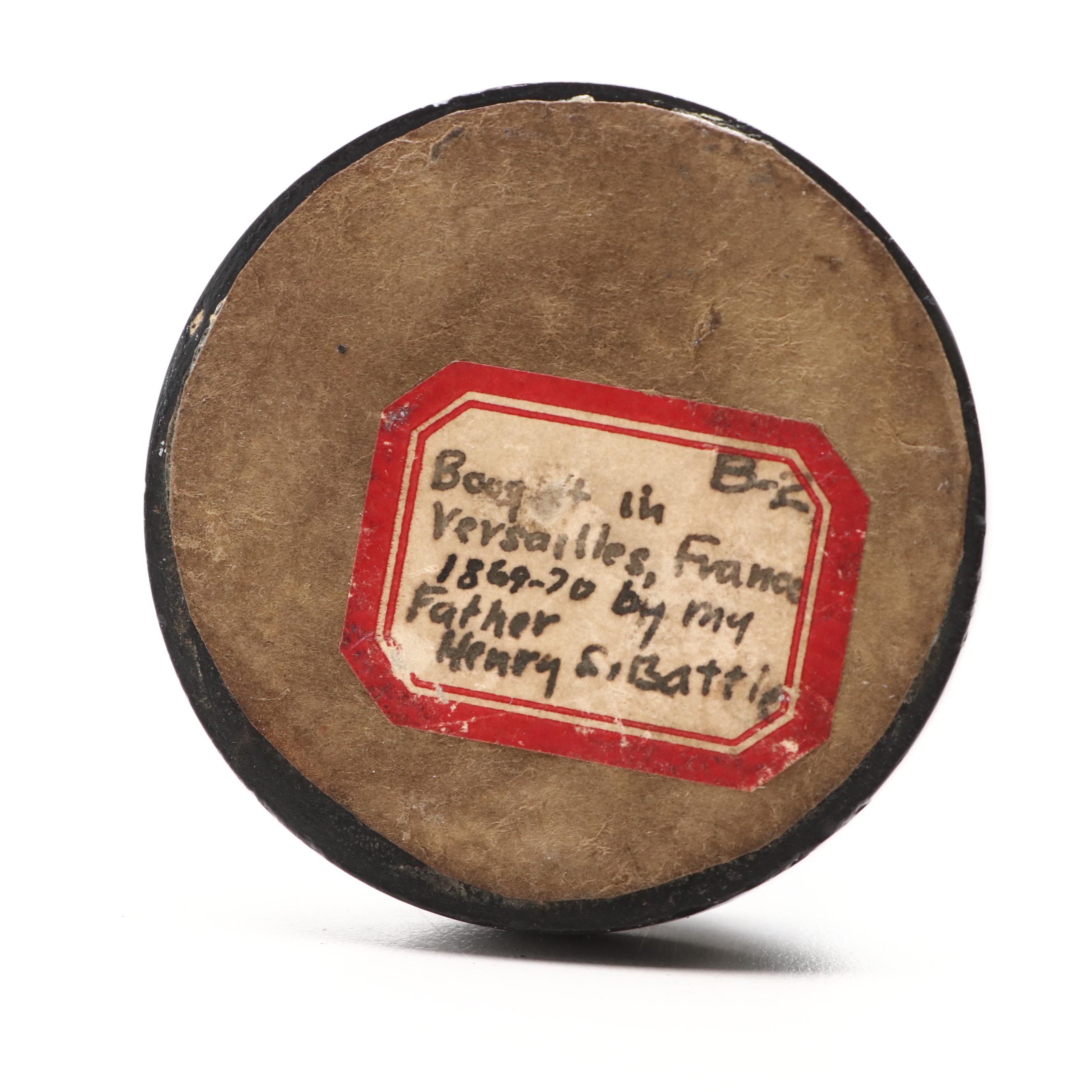 French Cast Bronze Sculpture of Napoleon on Stone Base, Mid to Late 19th C.