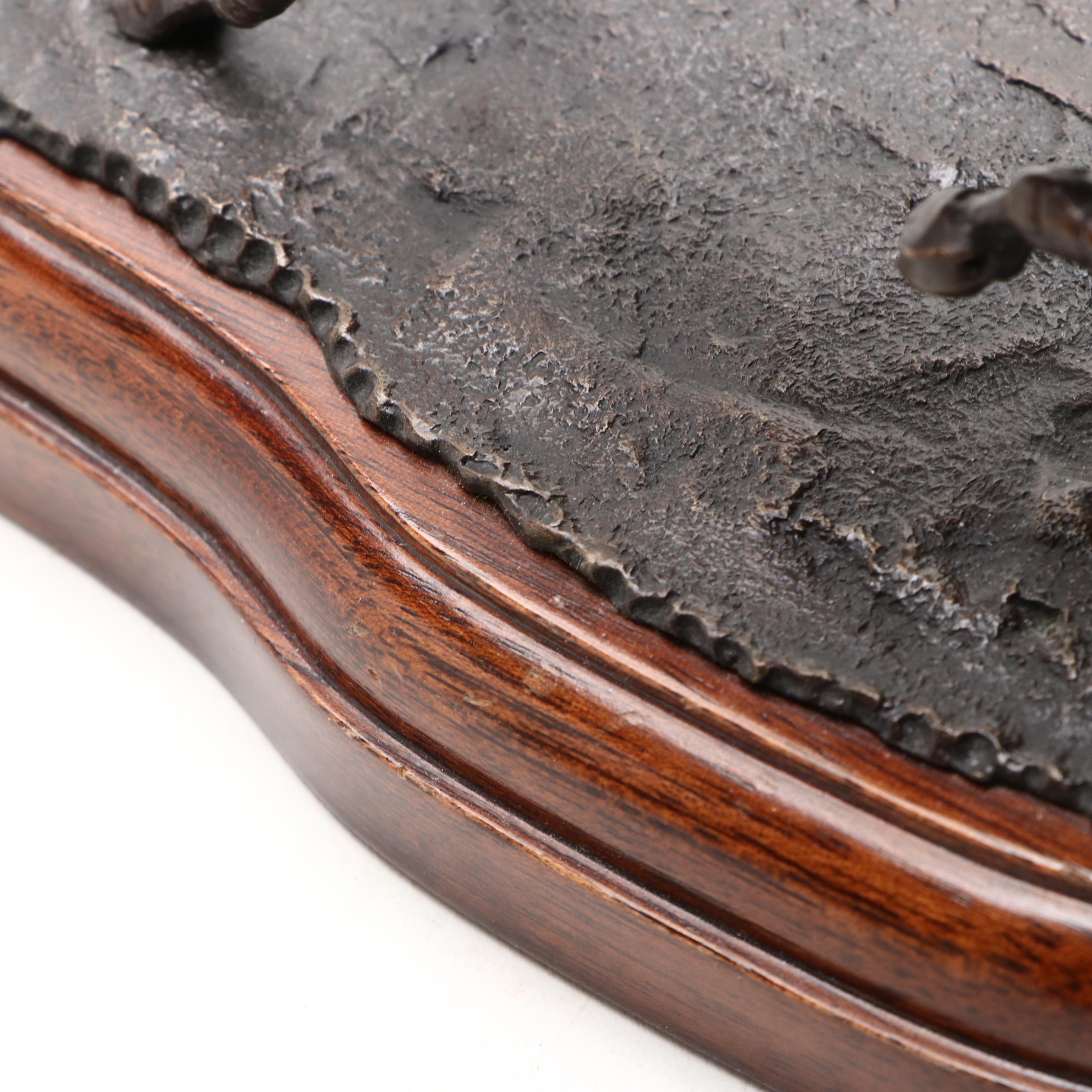 Bronze Sculpture of Polo Player on Horse