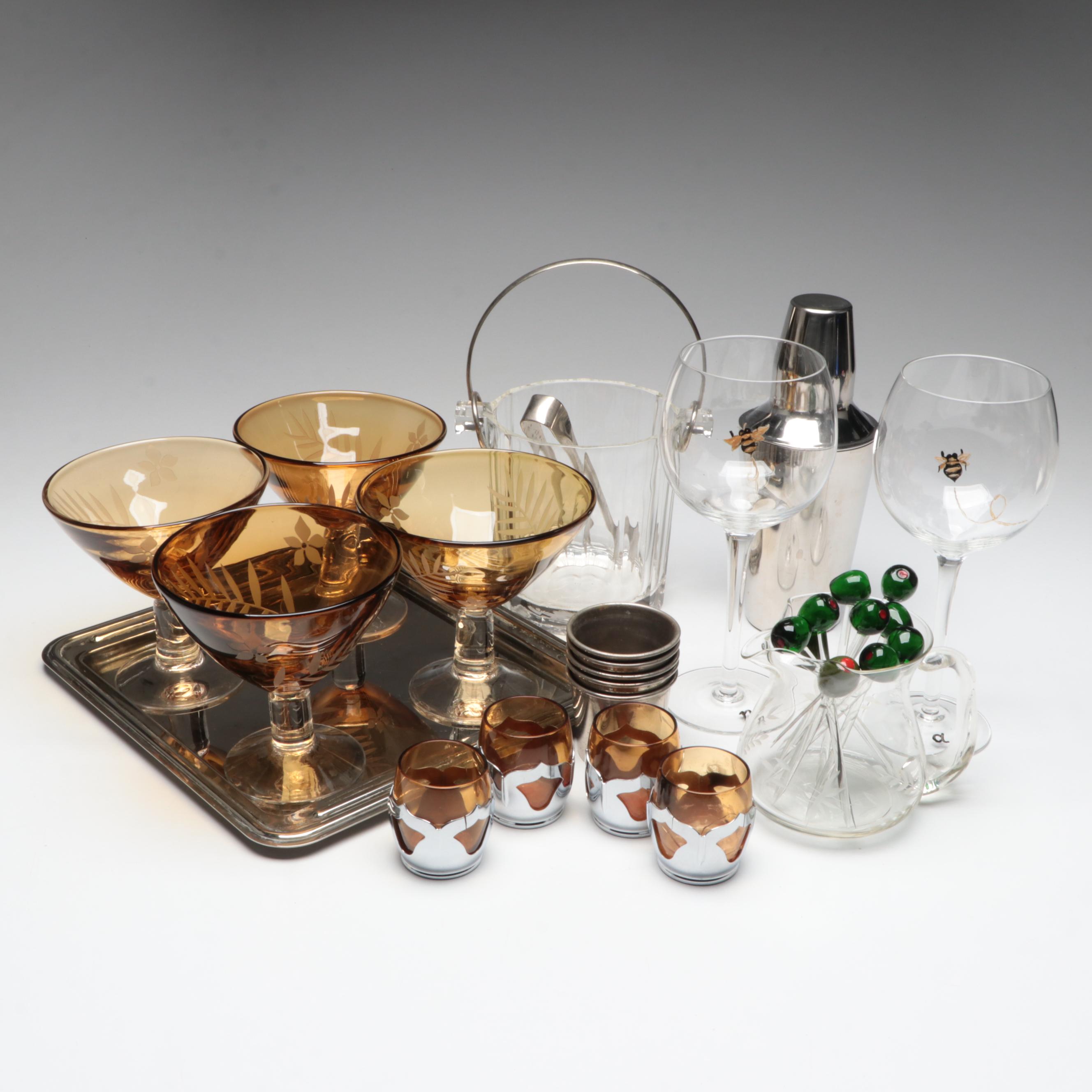 Godinger Silver Art Co. Silver Plate Serving Tray and More