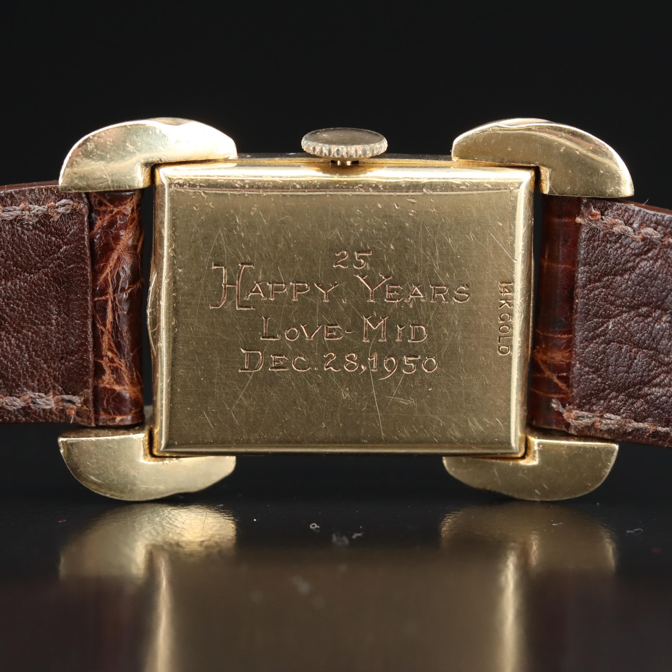 14K LeCoultre Stem Wind Watch