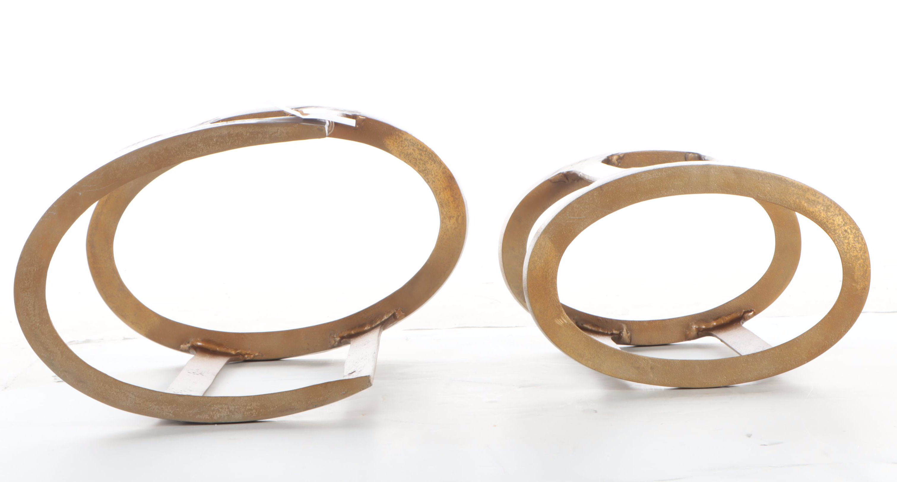 Zodax Nikki Modern Marble and Recycled Aluminum Nesting Tables Set