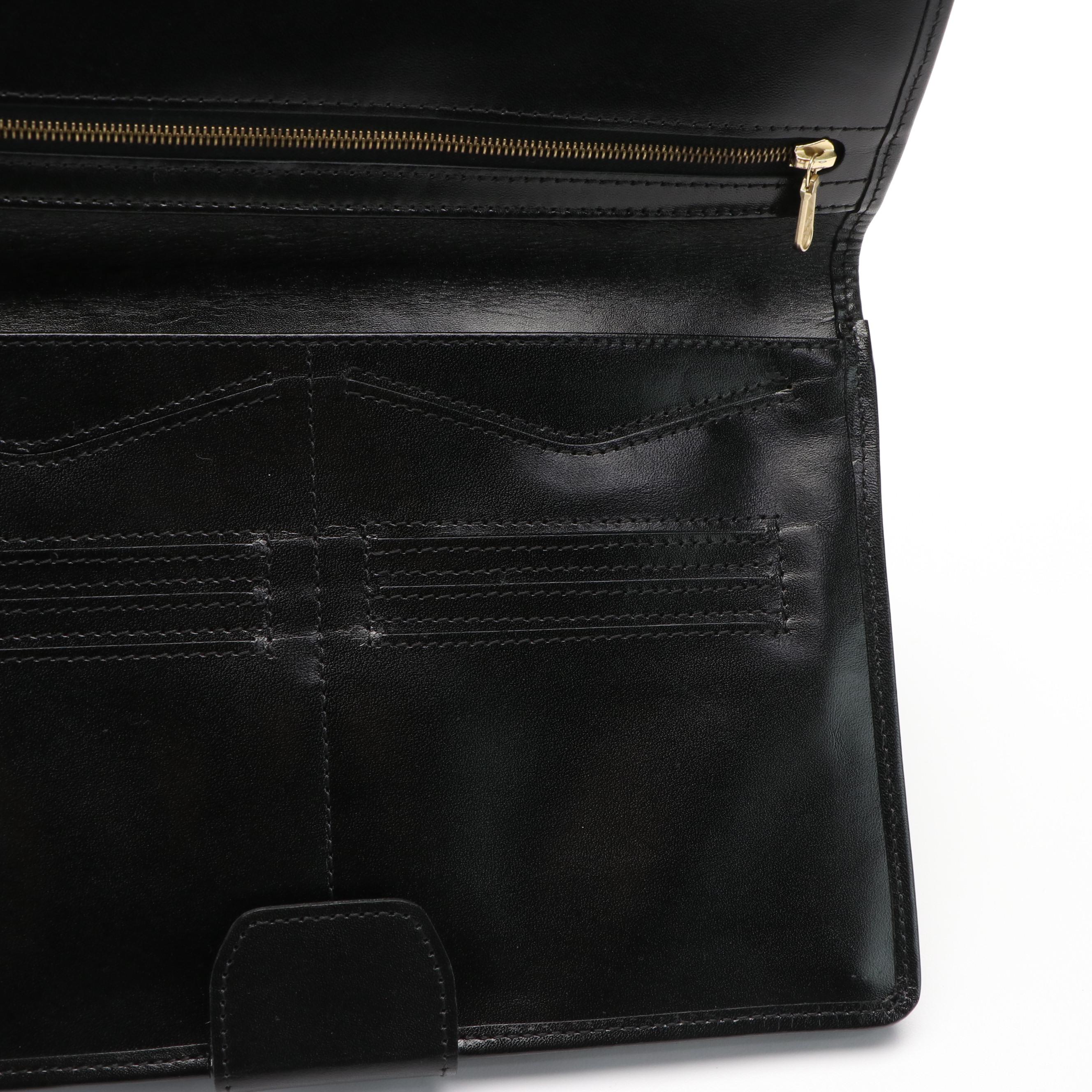 MCM Black Visetos Nylon Clutch