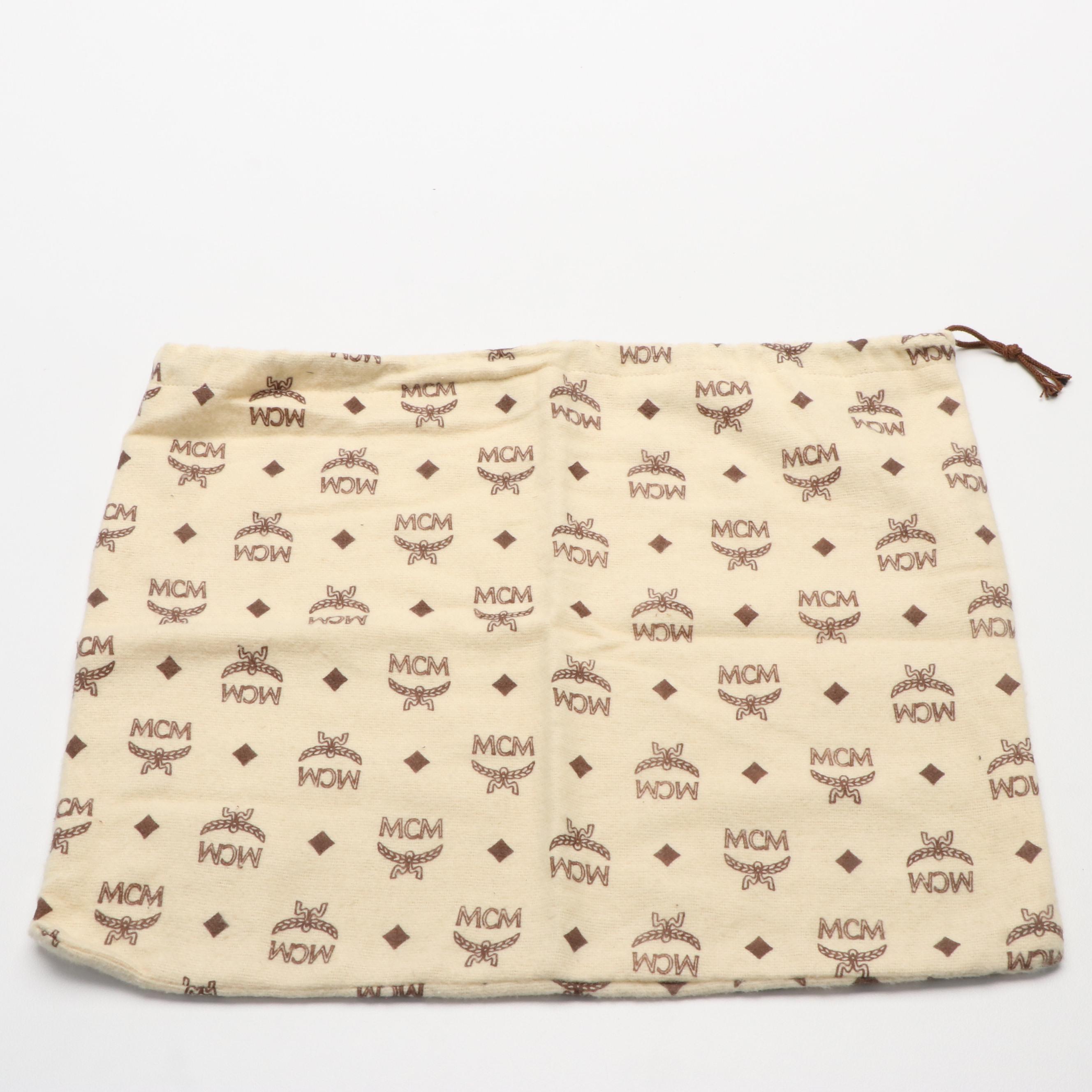 MCM Black Visetos Nylon Clutch